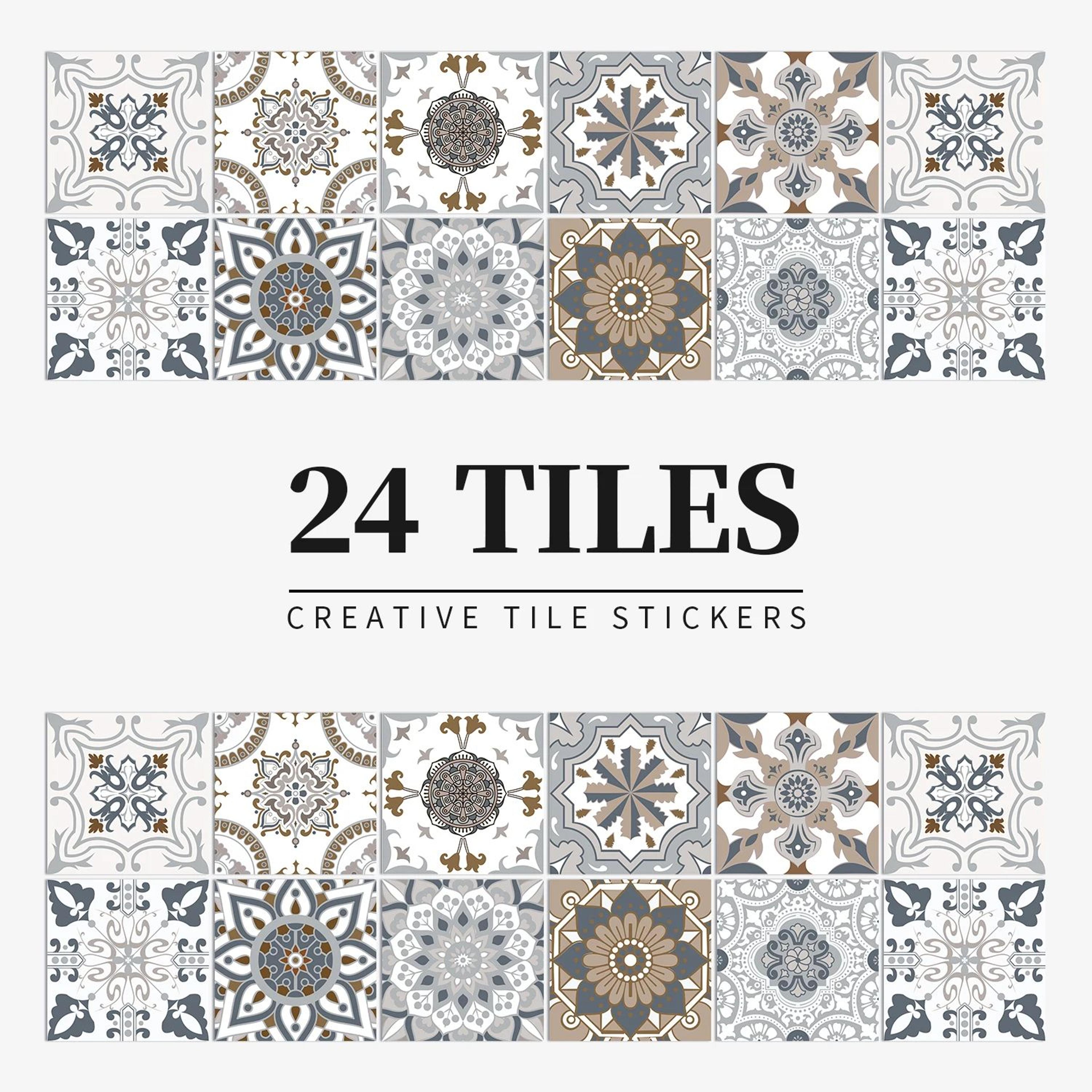 24PCS Self Adhesive Waterproof Tile Wall Stickers 16
