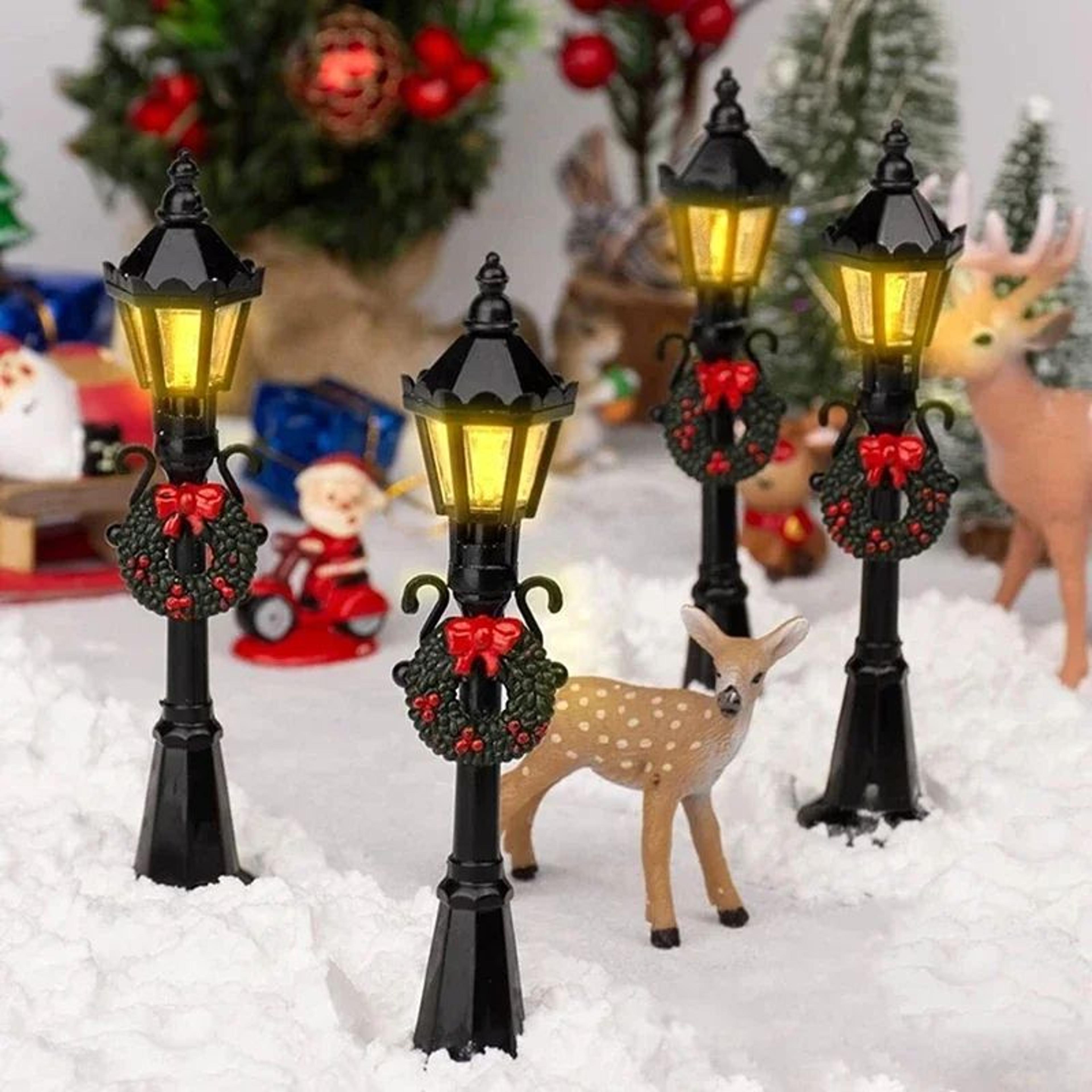 Christmas Miniature Street Light Decoration Set 0