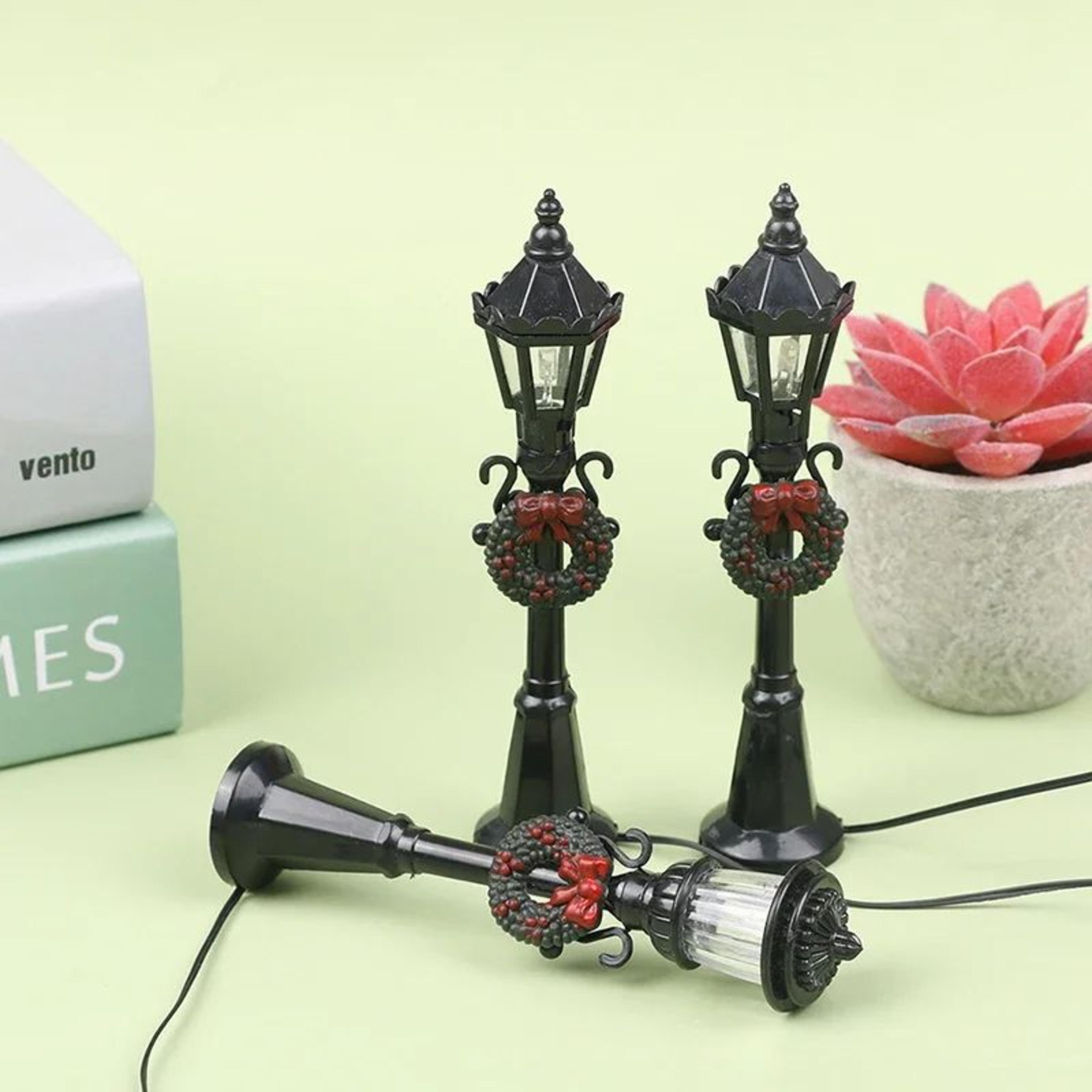 Christmas Miniature Street Light Decoration Set 5