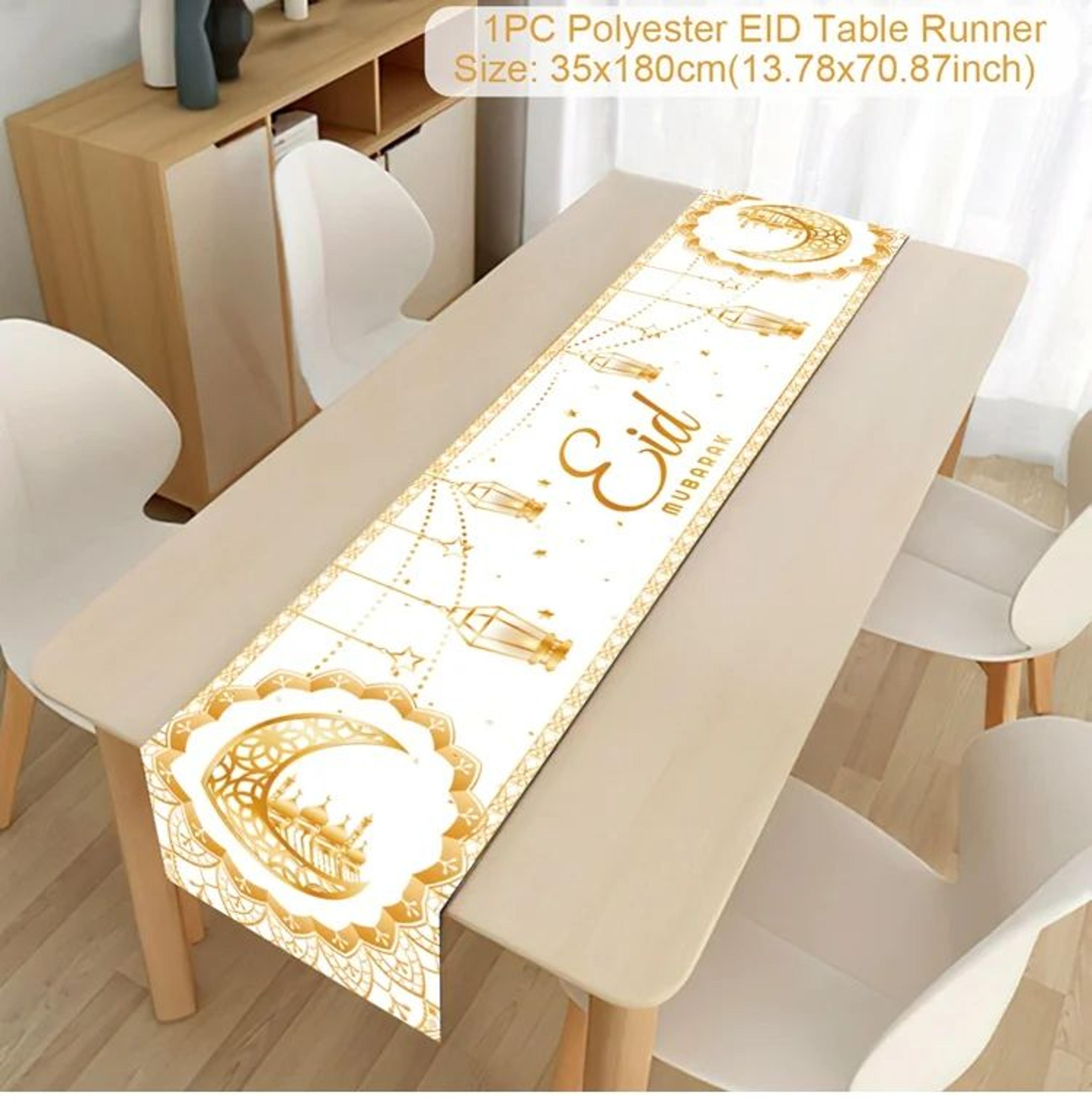 Eid Mubarak Ramadan Decorative Table Runner 7