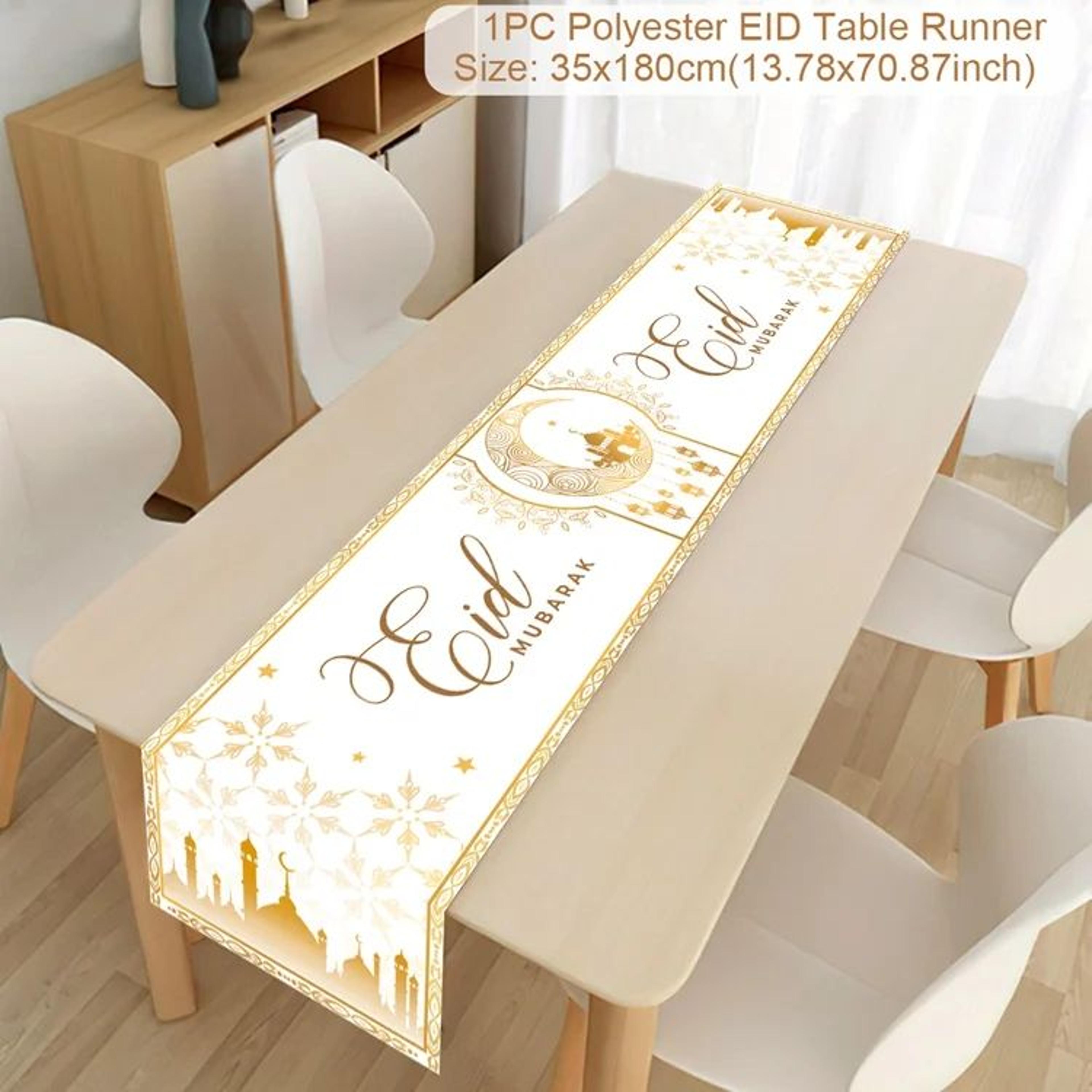 Eid Mubarak Ramadan Decorative Table Runner 8