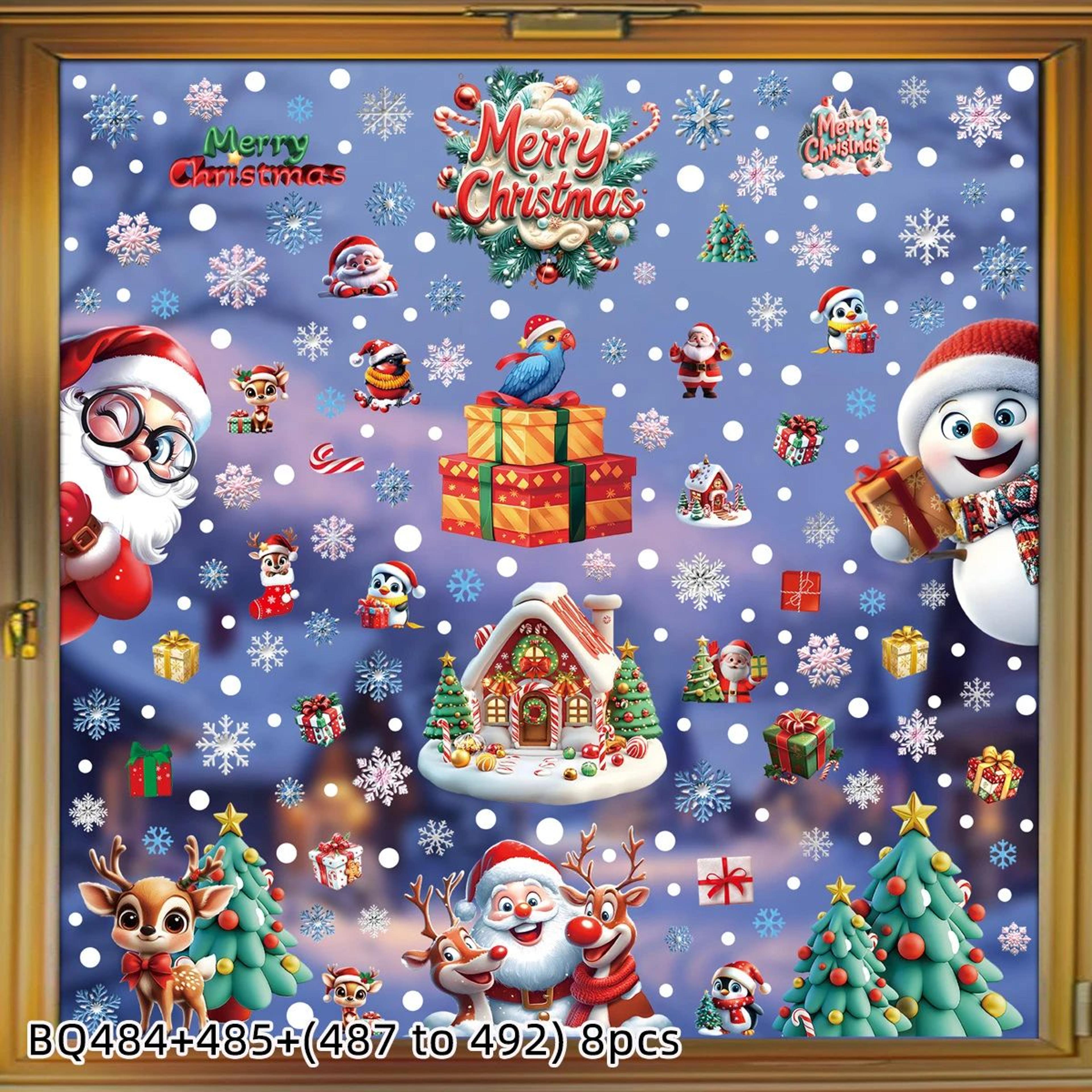 Christmas Holiday Static Window Clings 16