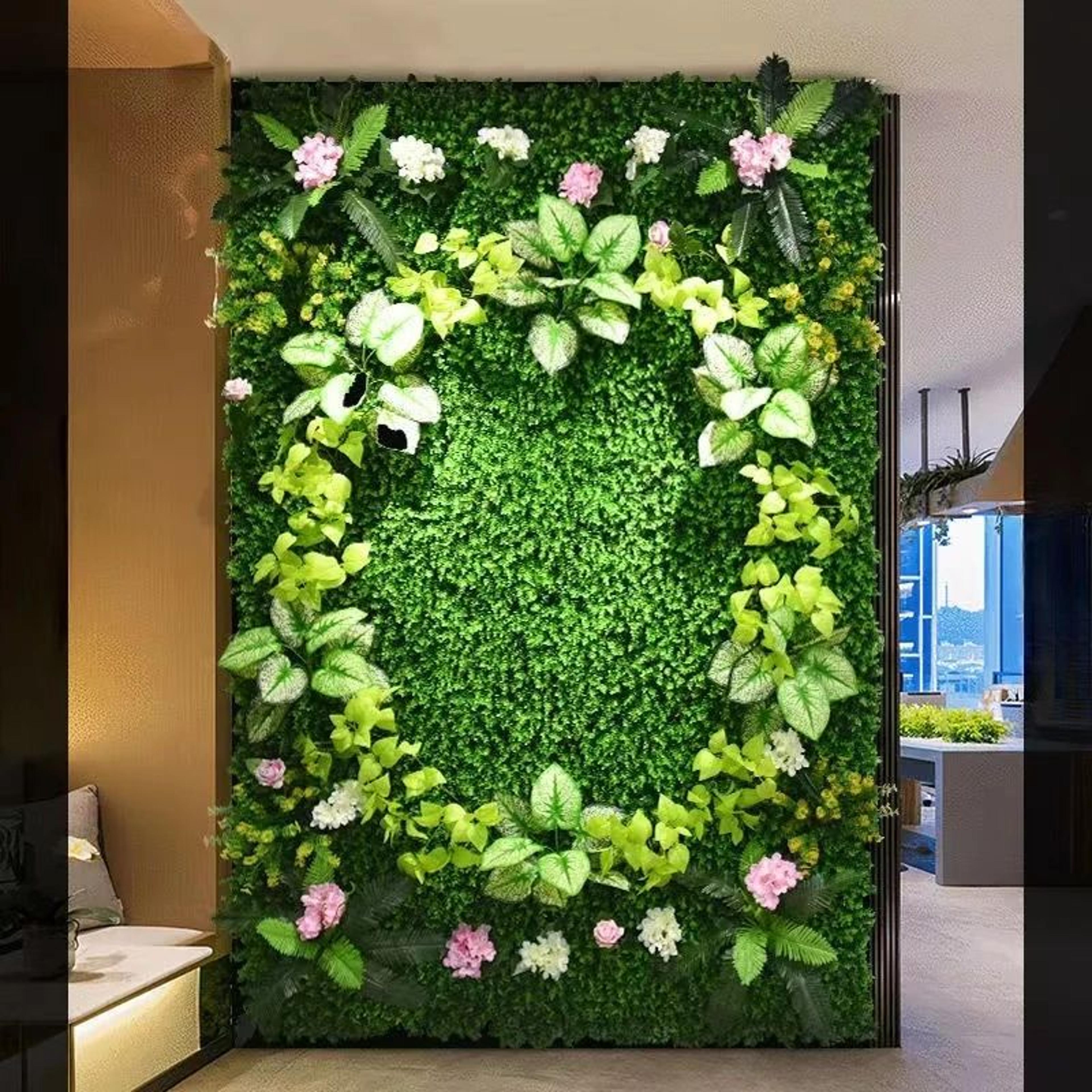 Artificial Green Grass Wall Panel 3