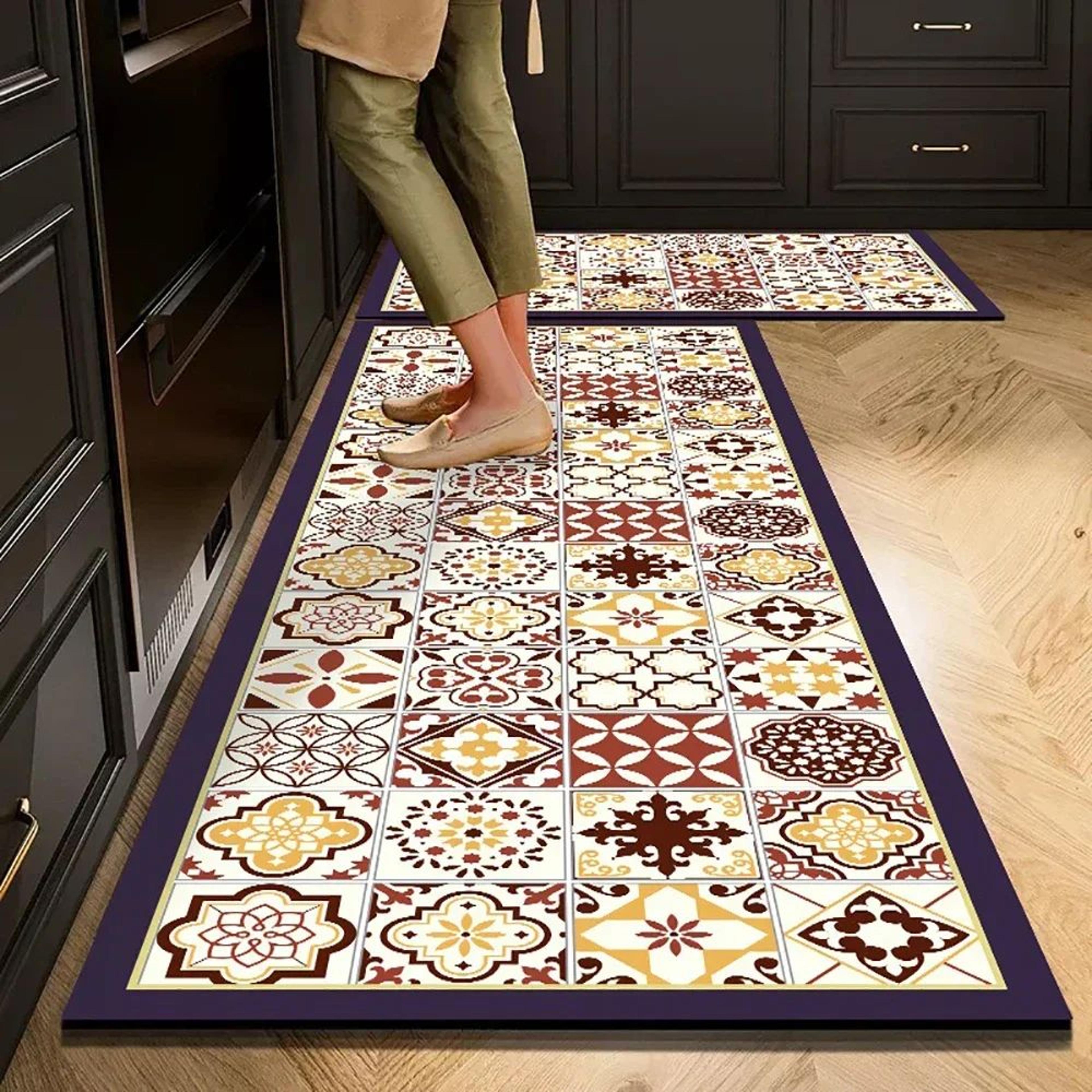 Absorbent Crystal Velvet Kitchen Runner Mat 20