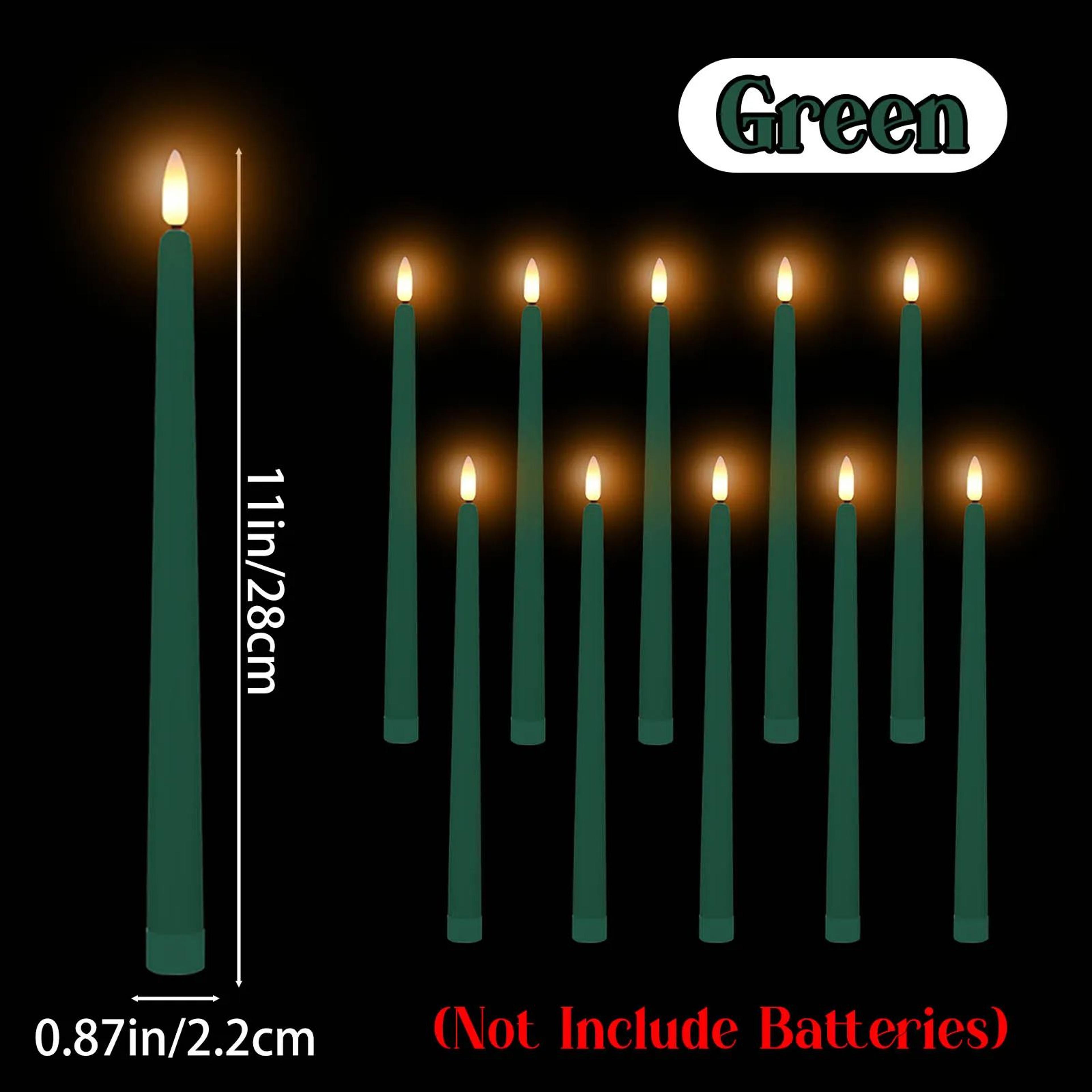 LED Flameless Flickering Taper Candles 12