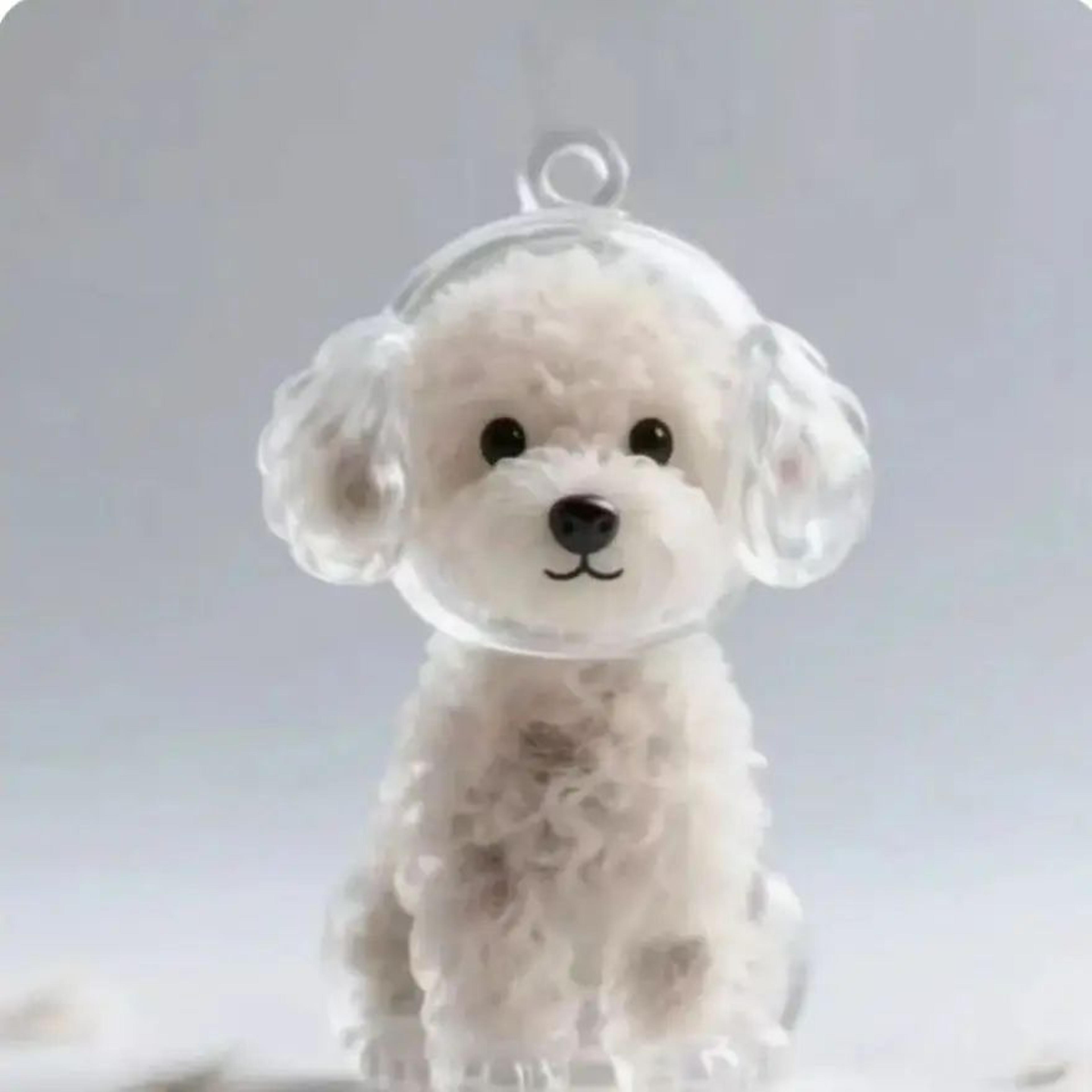 Adorable Pet Hair Memorial Keychain 12
