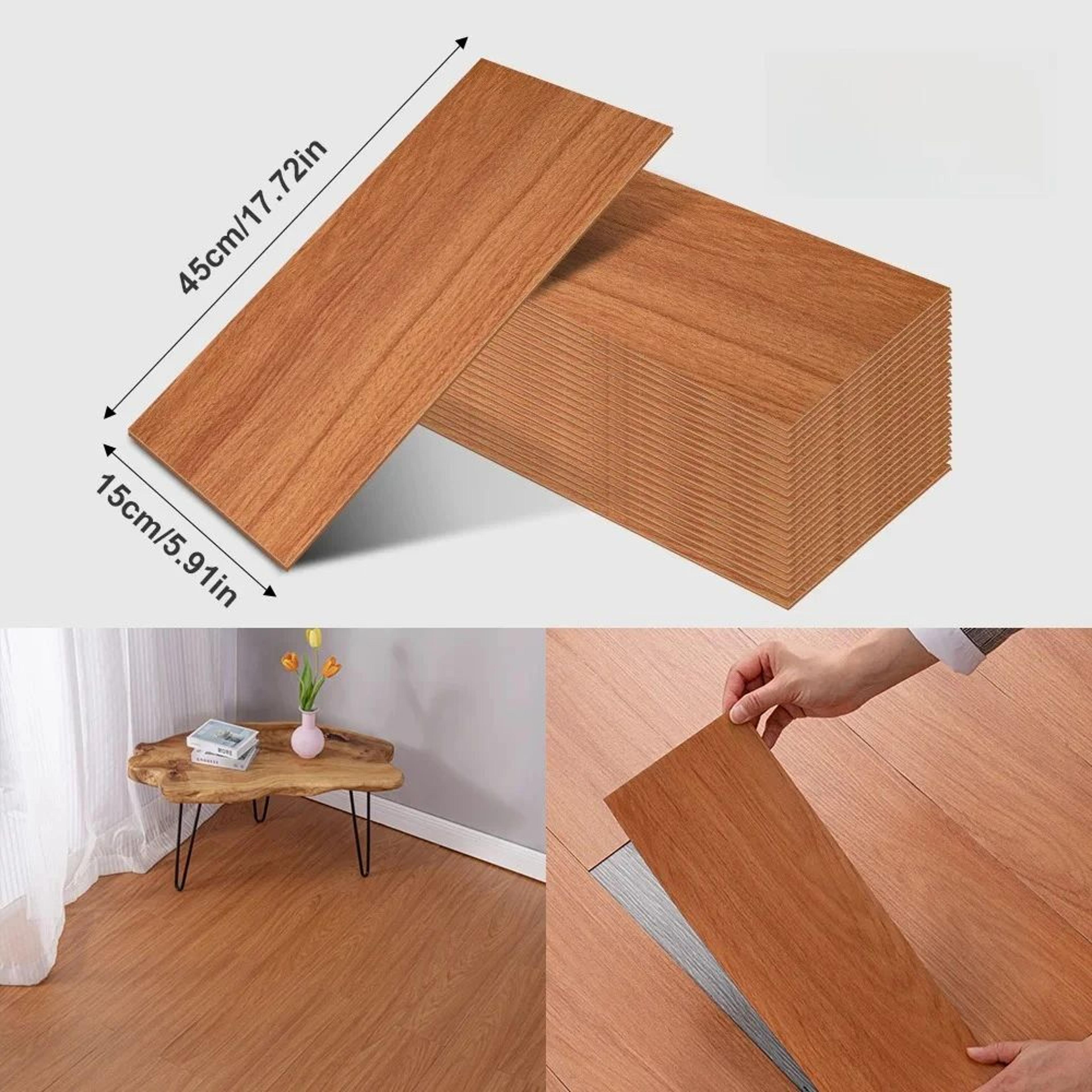 Wood Grain Self Adhesive Floor Stickers 2