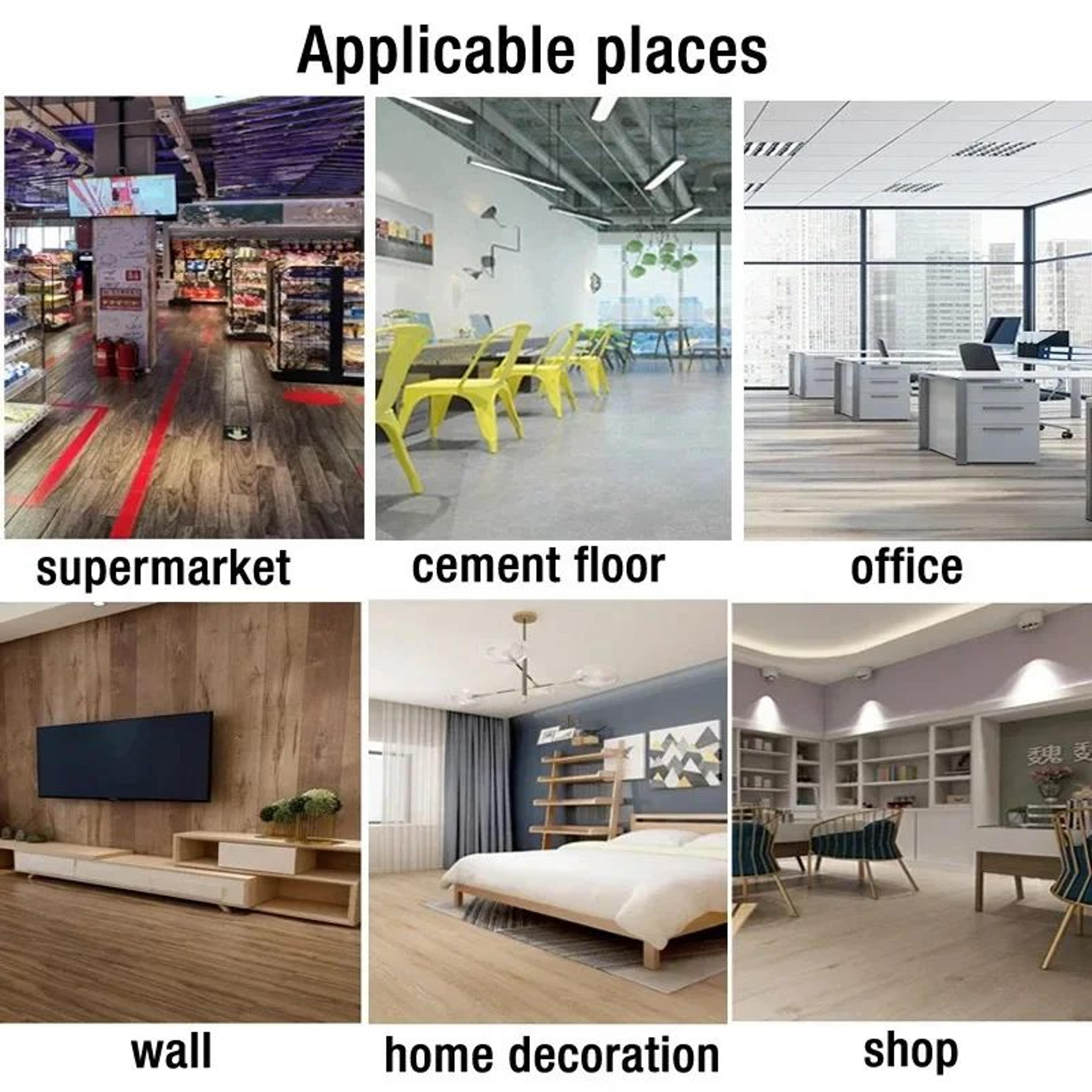 Wood Grain Self Adhesive Floor Stickers 5