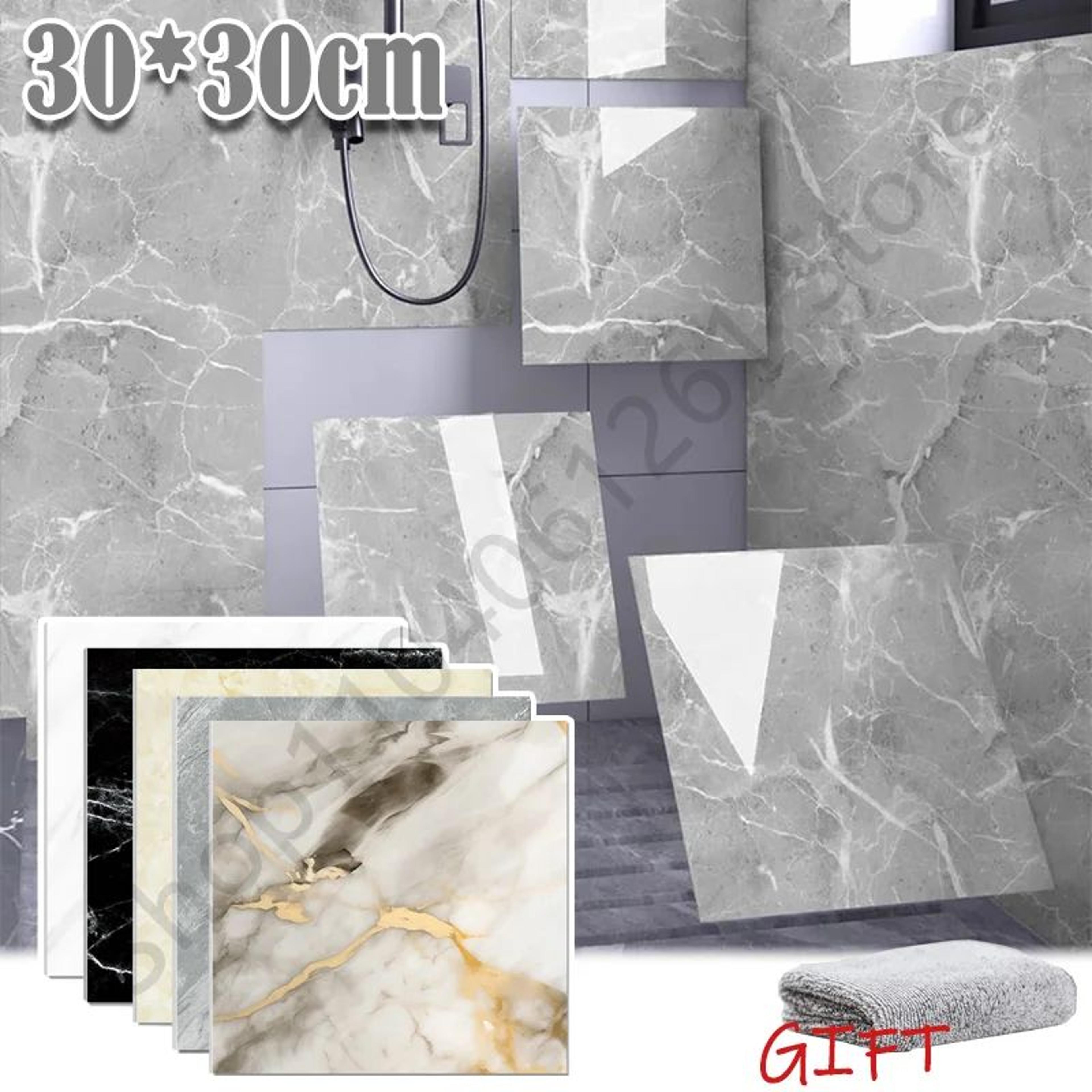 Marble Self Adhesive Waterproof Tile Stickers 0