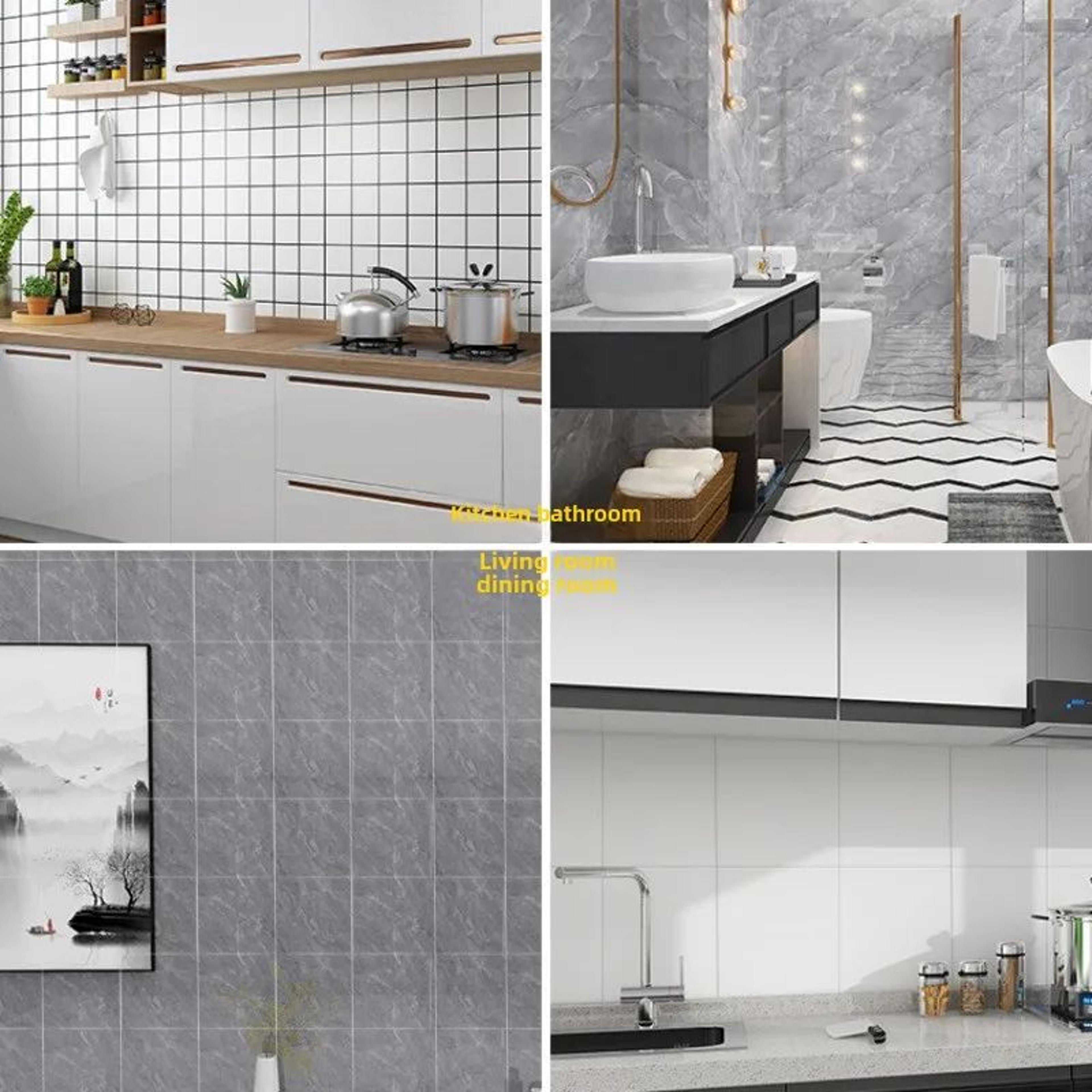 Marble Self Adhesive Waterproof Tile Stickers 1