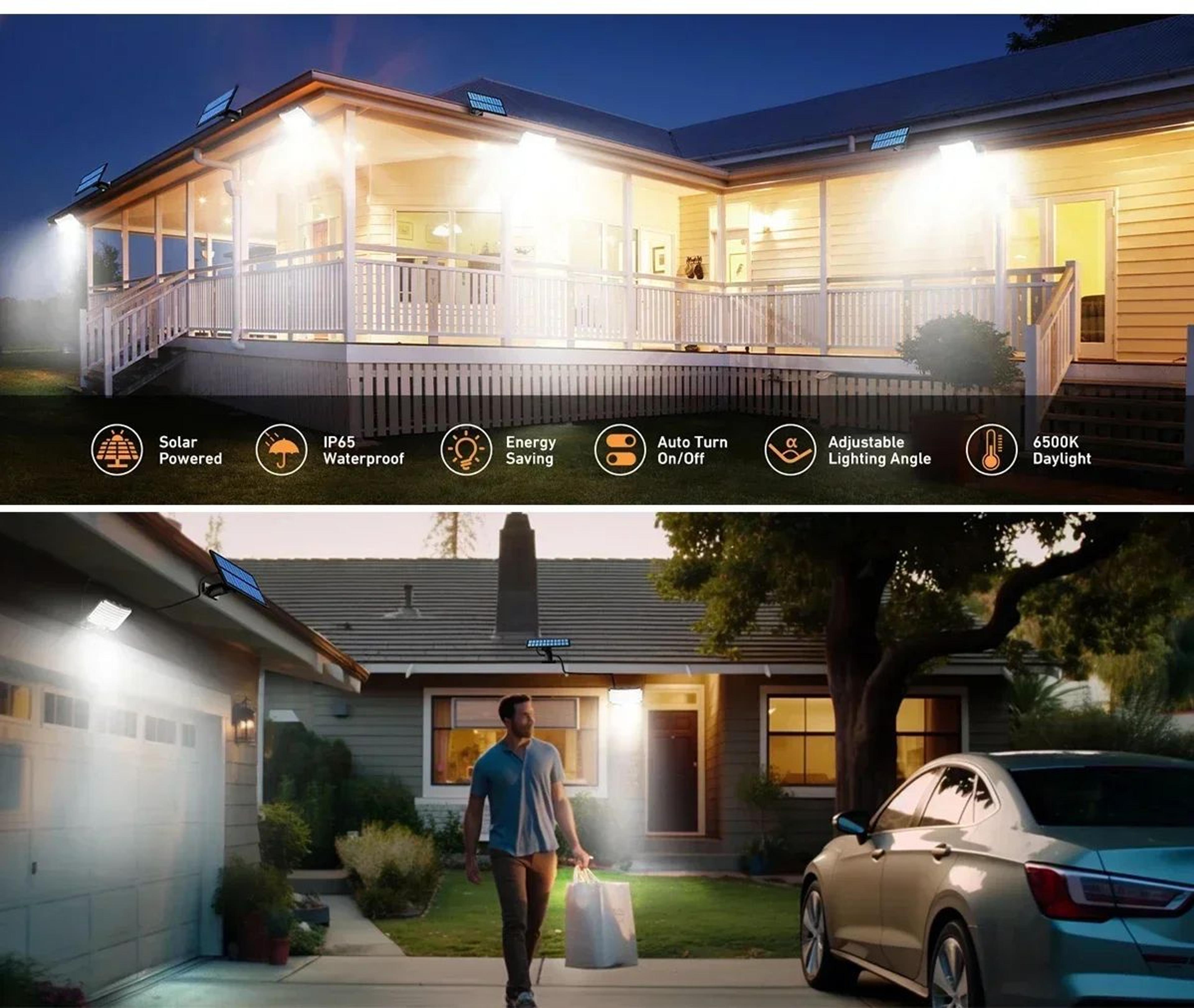 234 LED Solar Motion Sensor Security Light 11