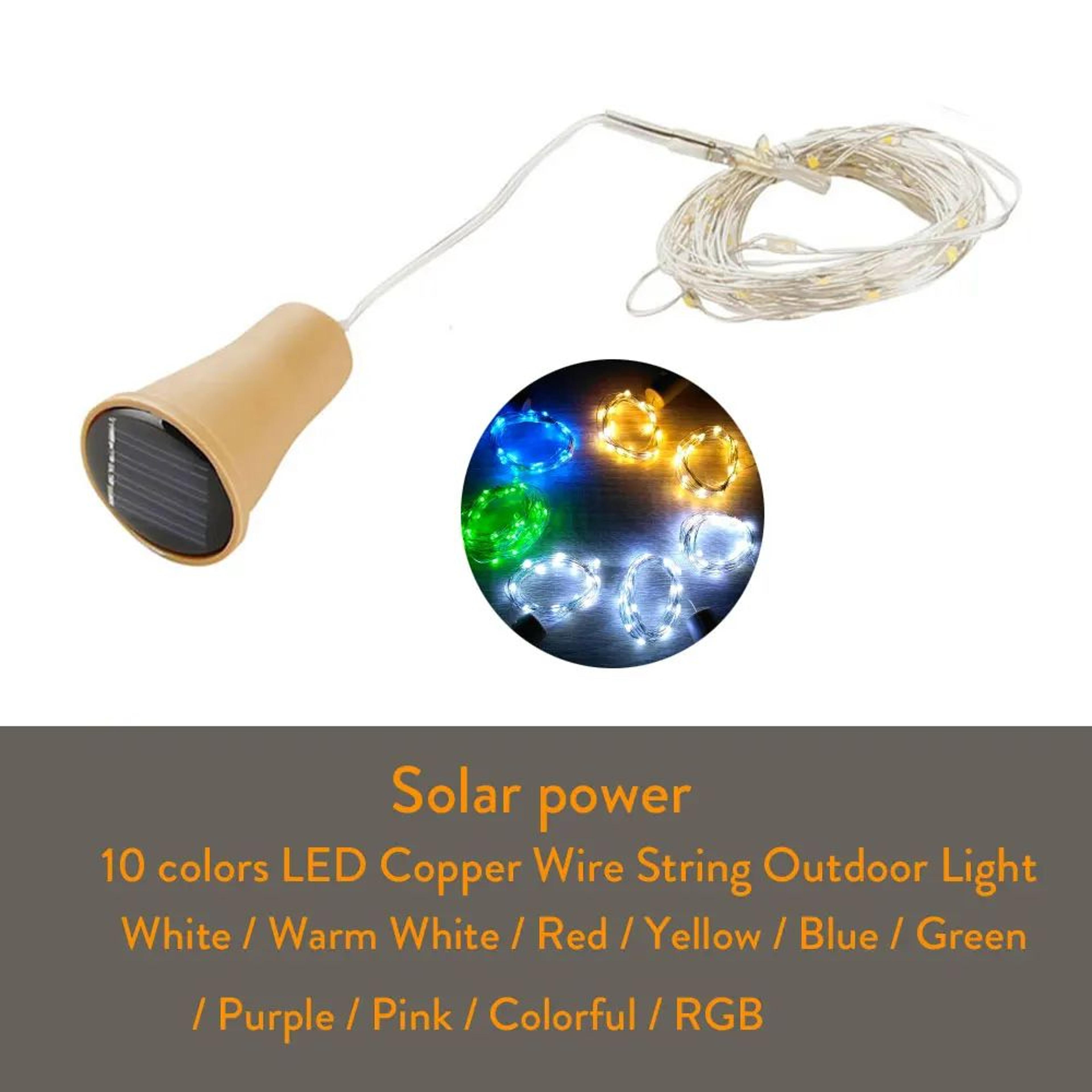 Solar Wine Bottle Cork Fairy Lights 3
