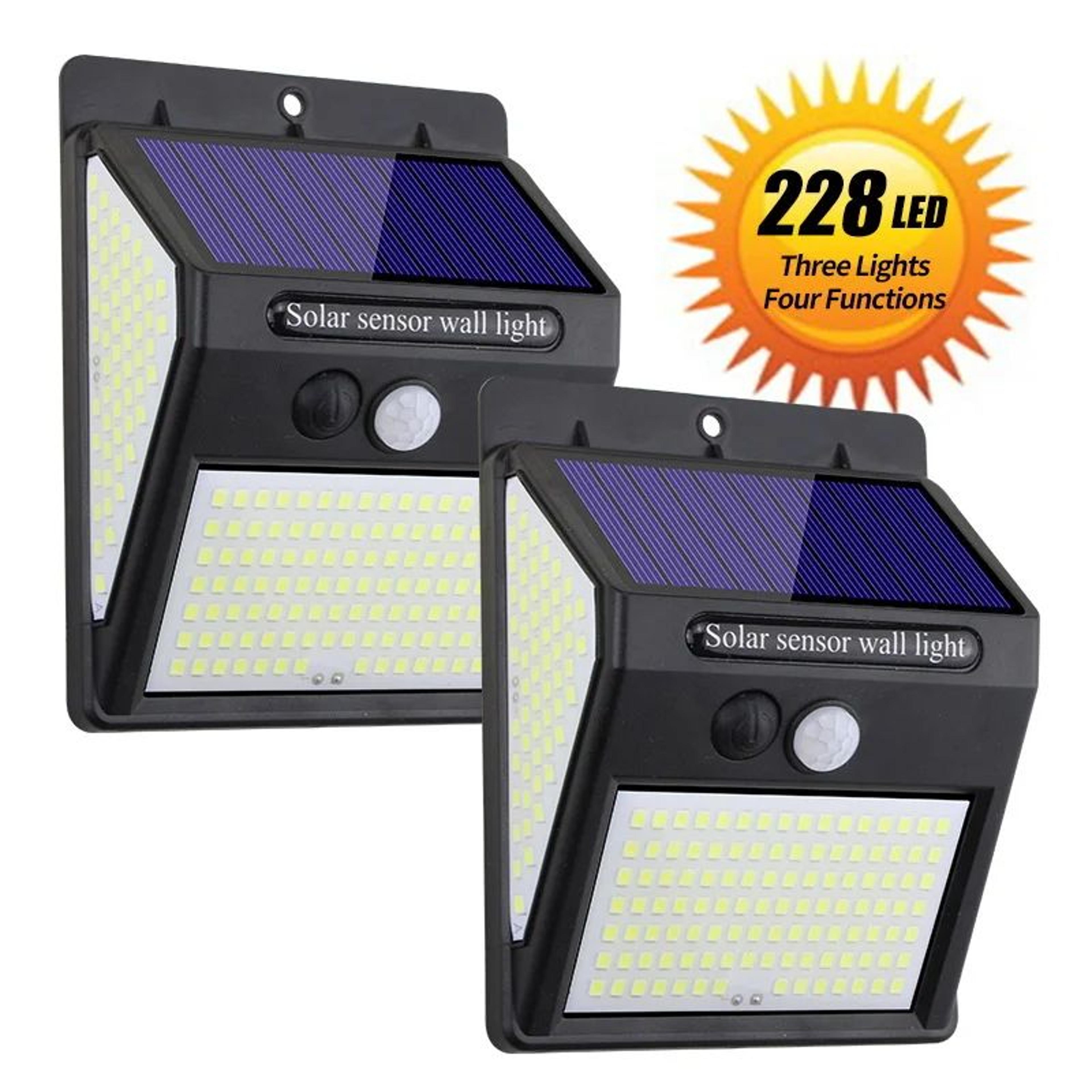 100 LED Solar Motion Sensor Outdoor Light 0