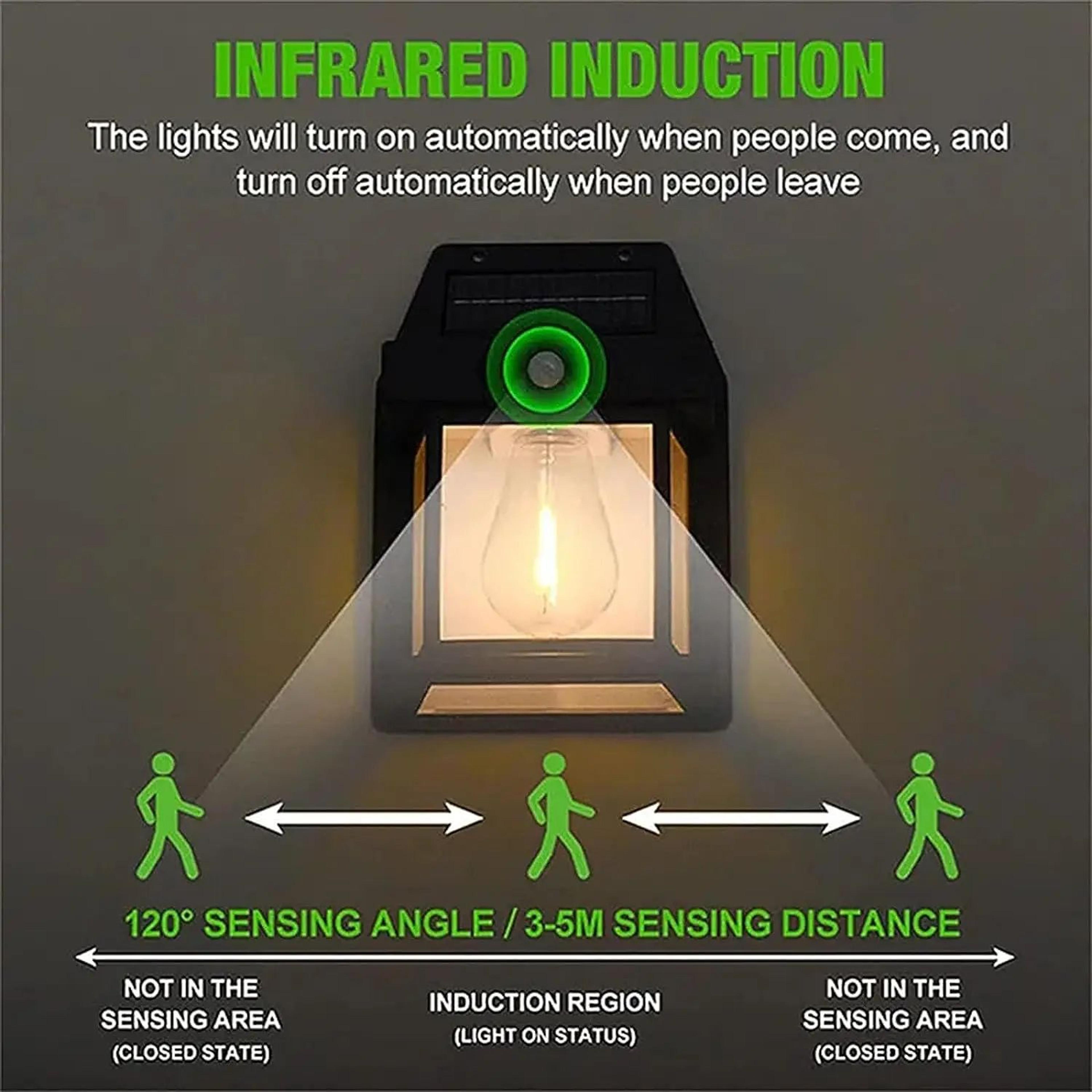 Powerful Outdoor Solar LED Wall Light 8