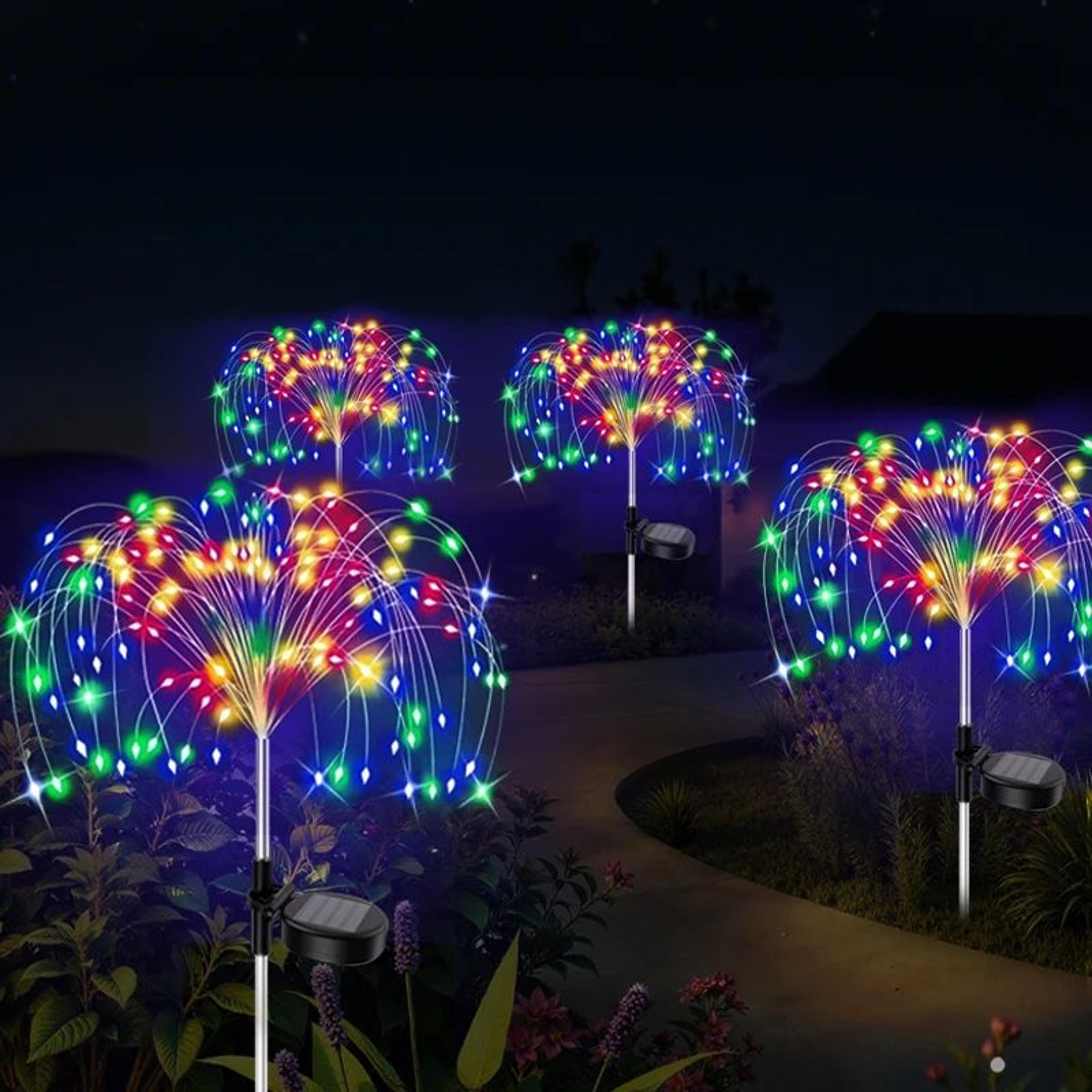 420 LED Solar Firework Garden Lights 3