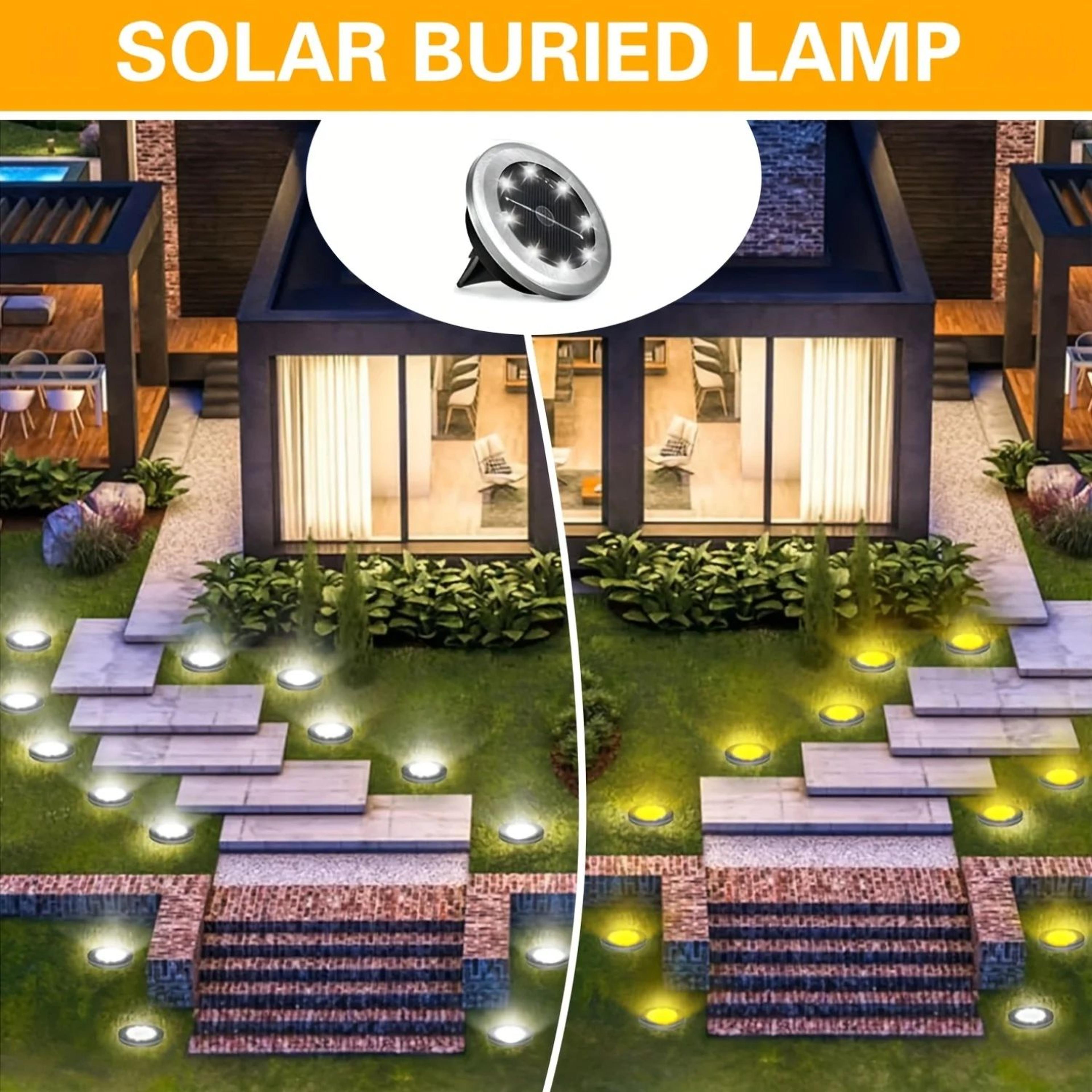 Mini Rotating Solar LED Ground Lights 1