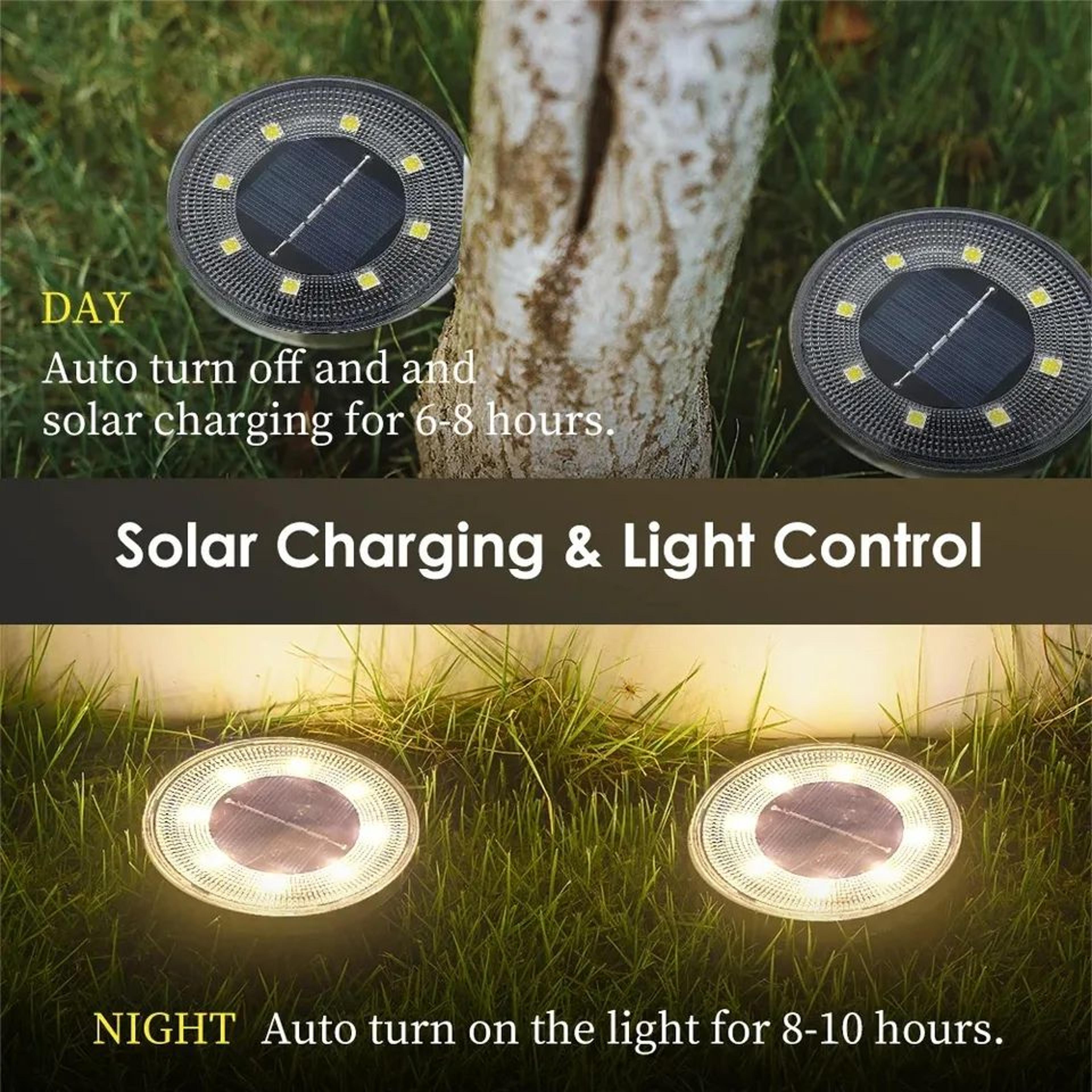 IP68 Waterproof Solar LED Ground Lights 0