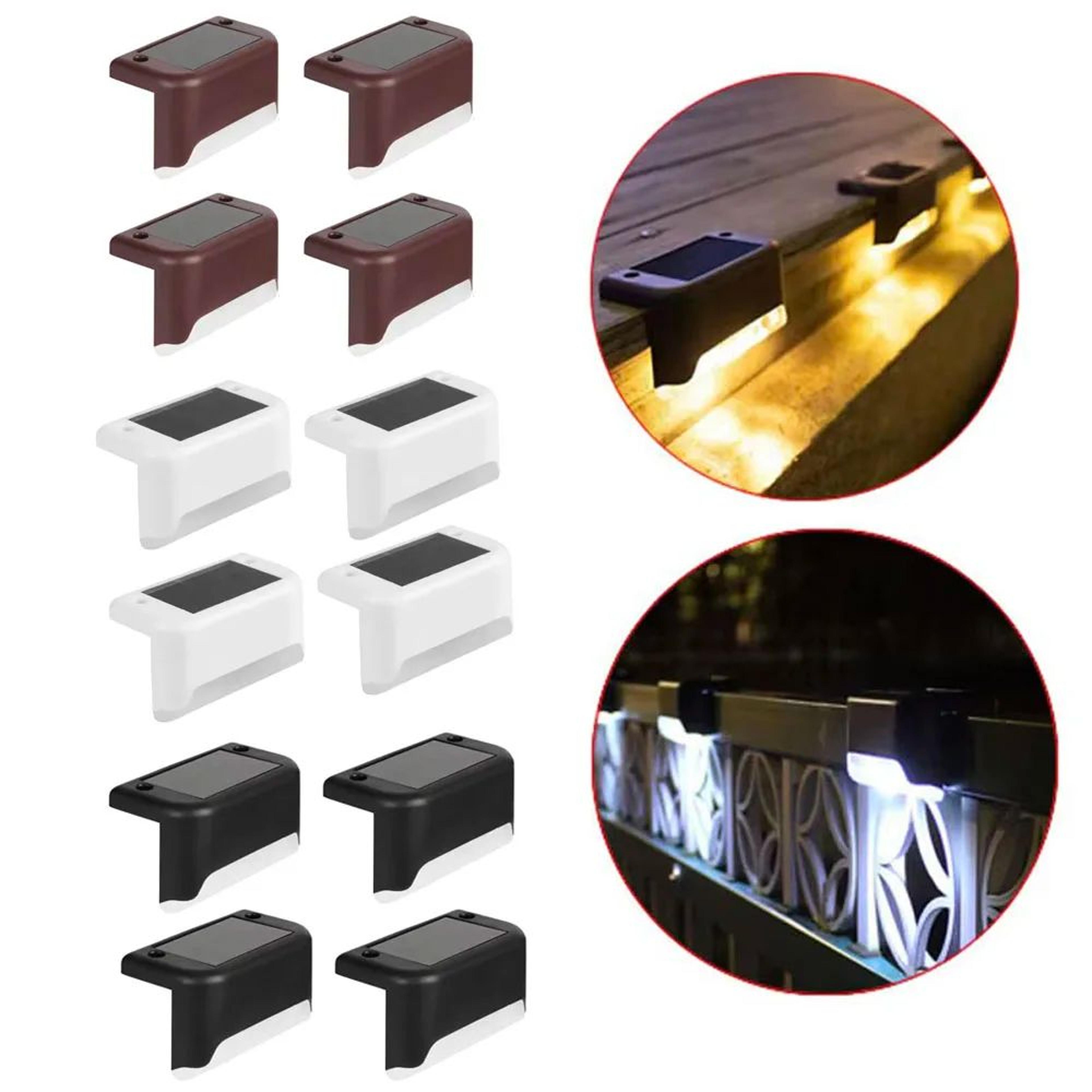 SolarGlow Outdoor LED Deck Step Lights 0