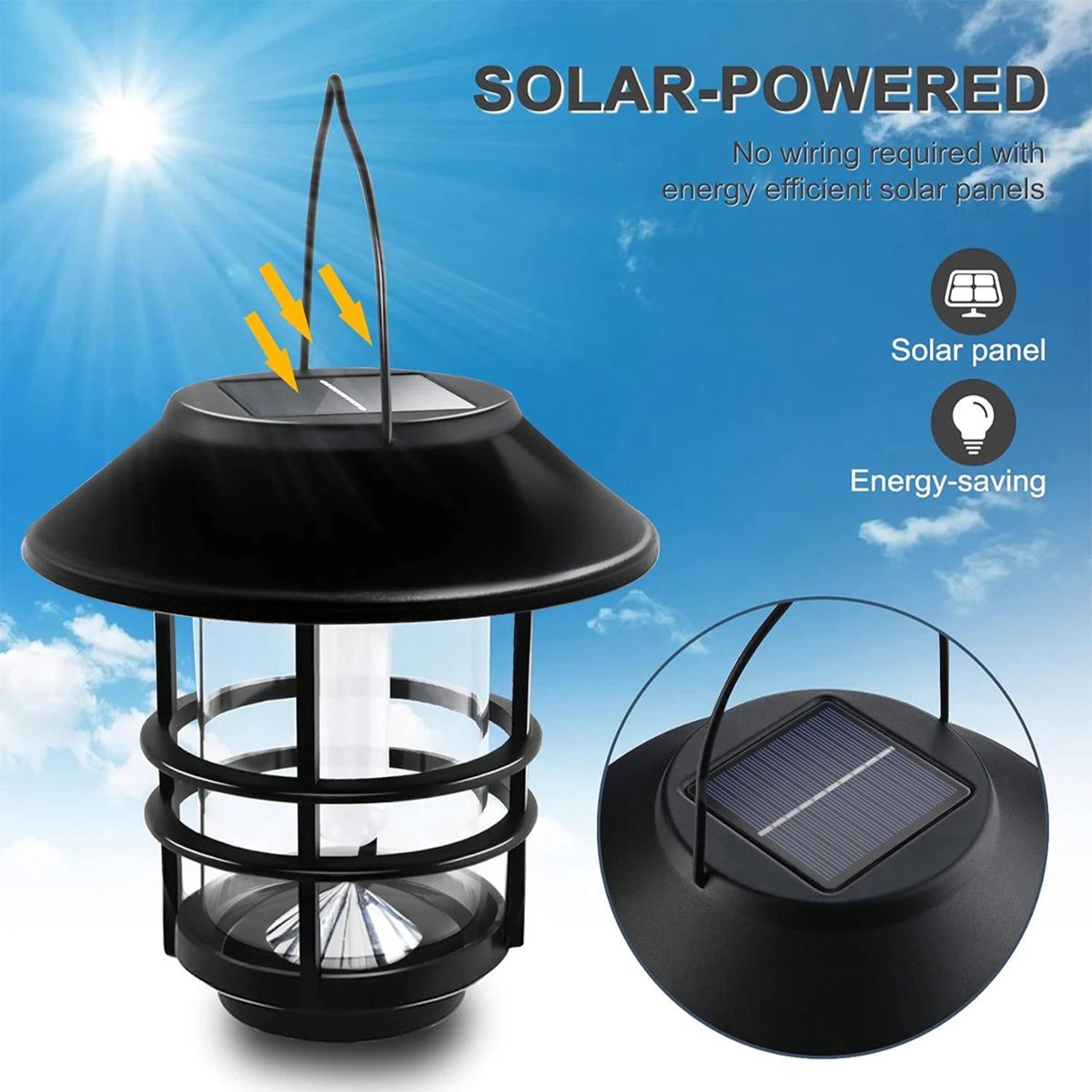 Solar Flickering Flame Hanging Lantern 2
