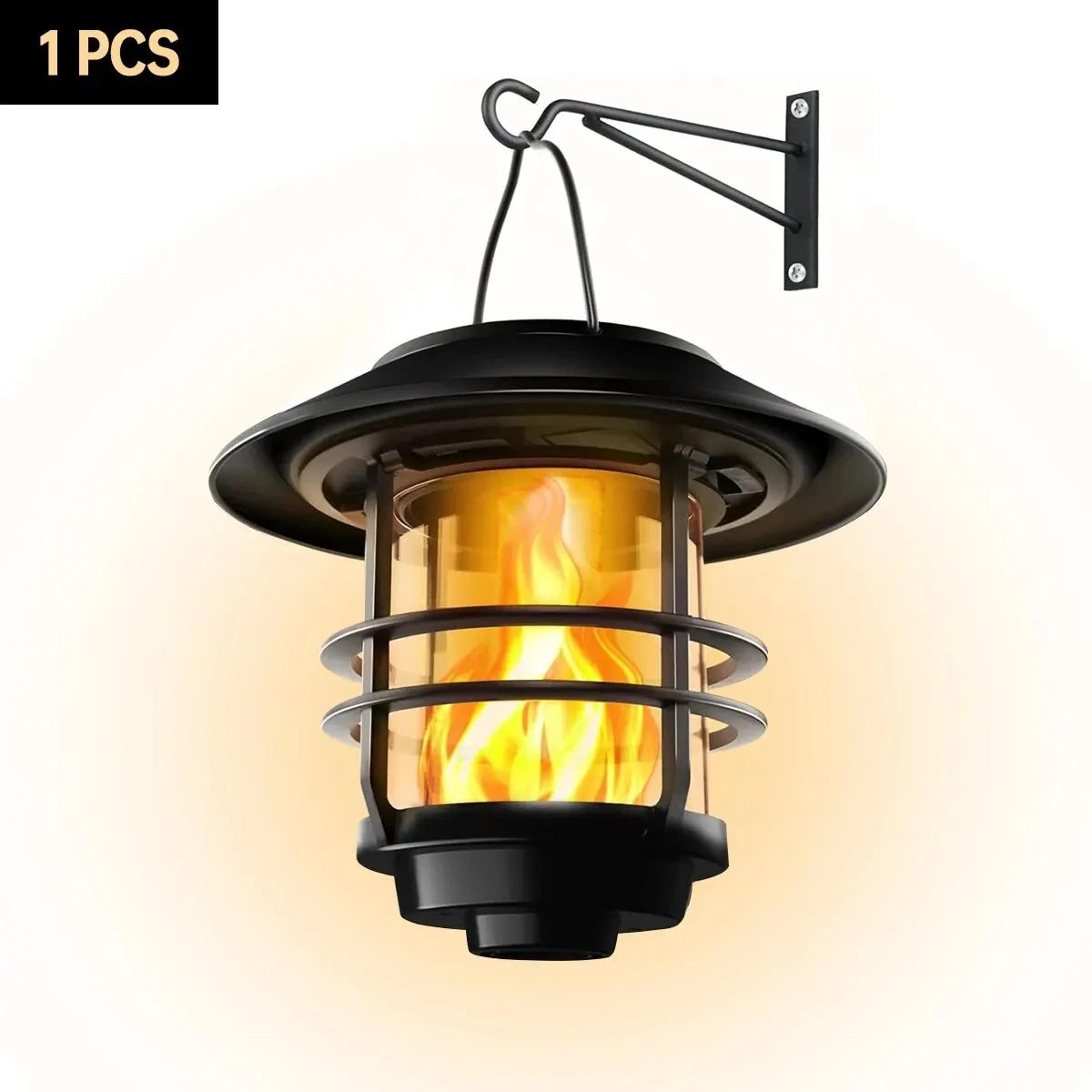 Solar Flickering Flame Hanging Lantern 9