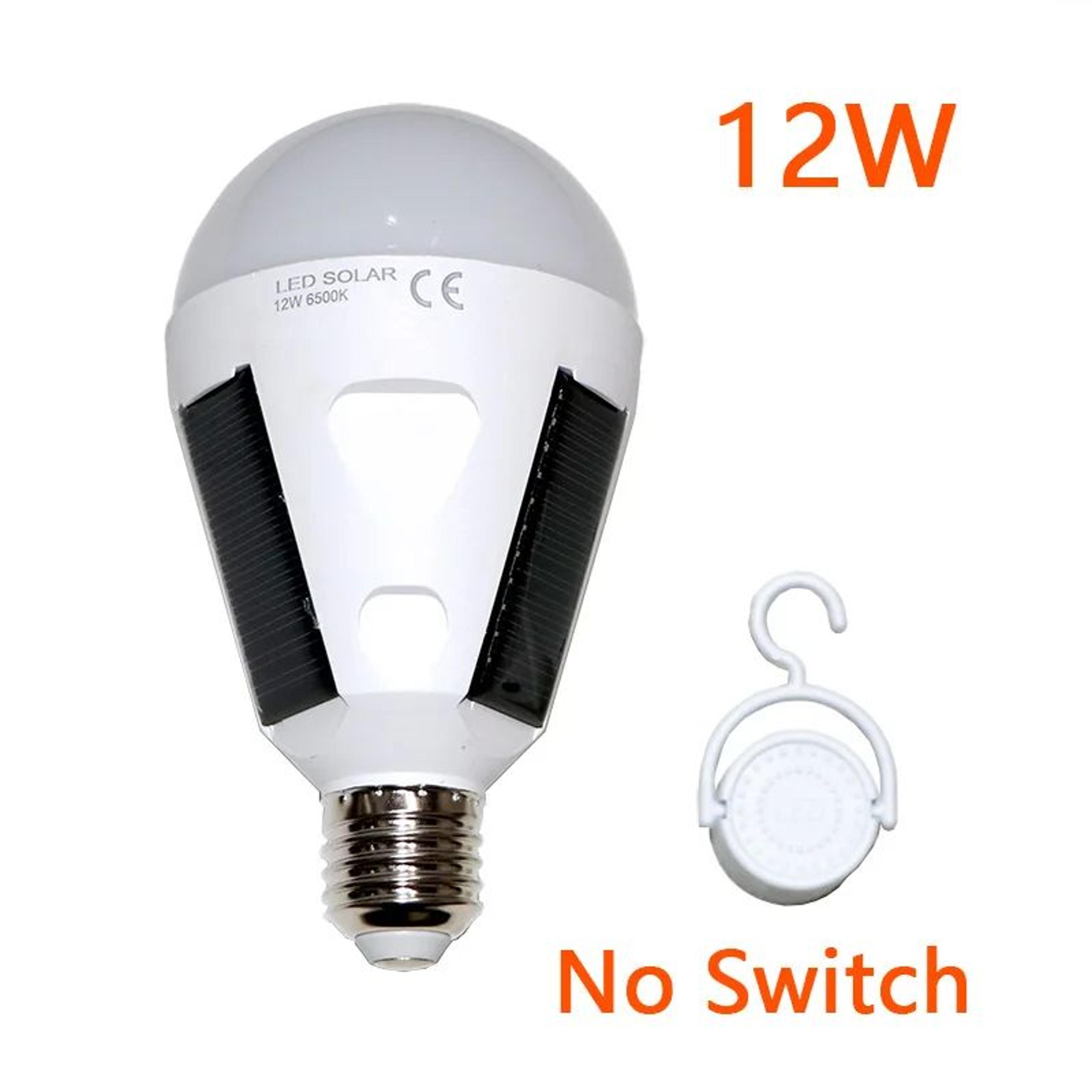 Rechargeable E27 Solar Emergency LED Bulb 8
