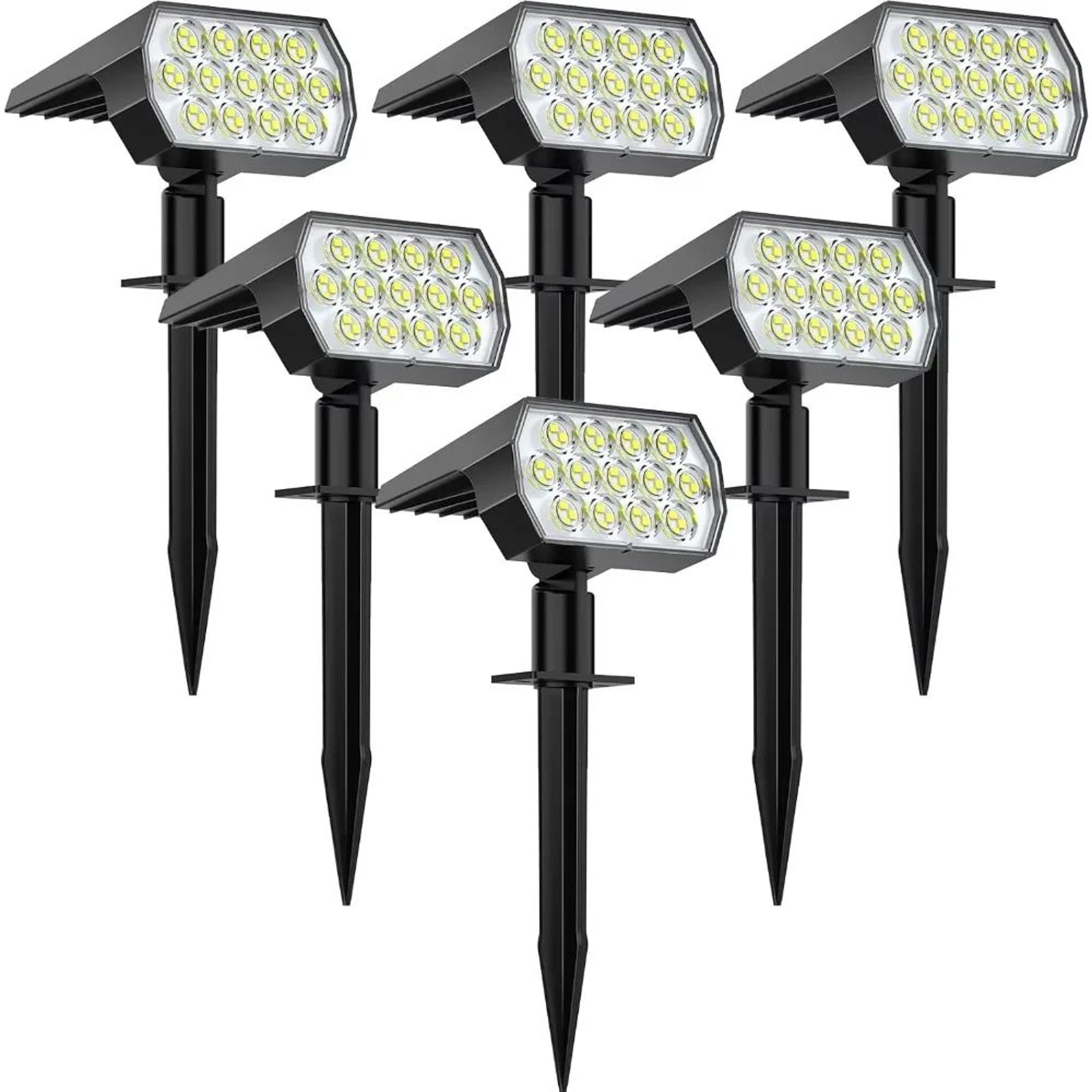 SuperBright 52 LED Solar Landscape Spotlights 0