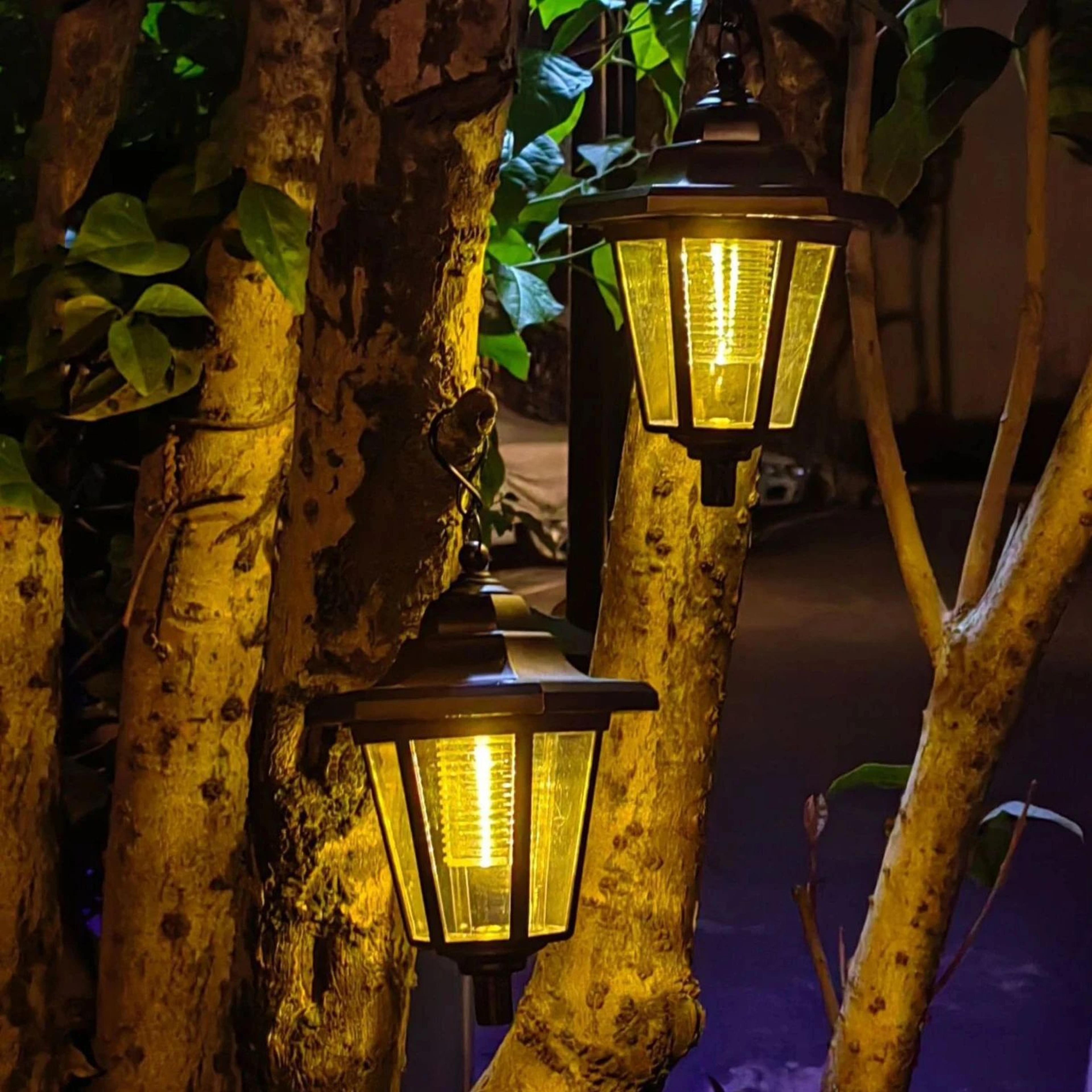 Vintage Hexagon Solar Pathway Lights 6