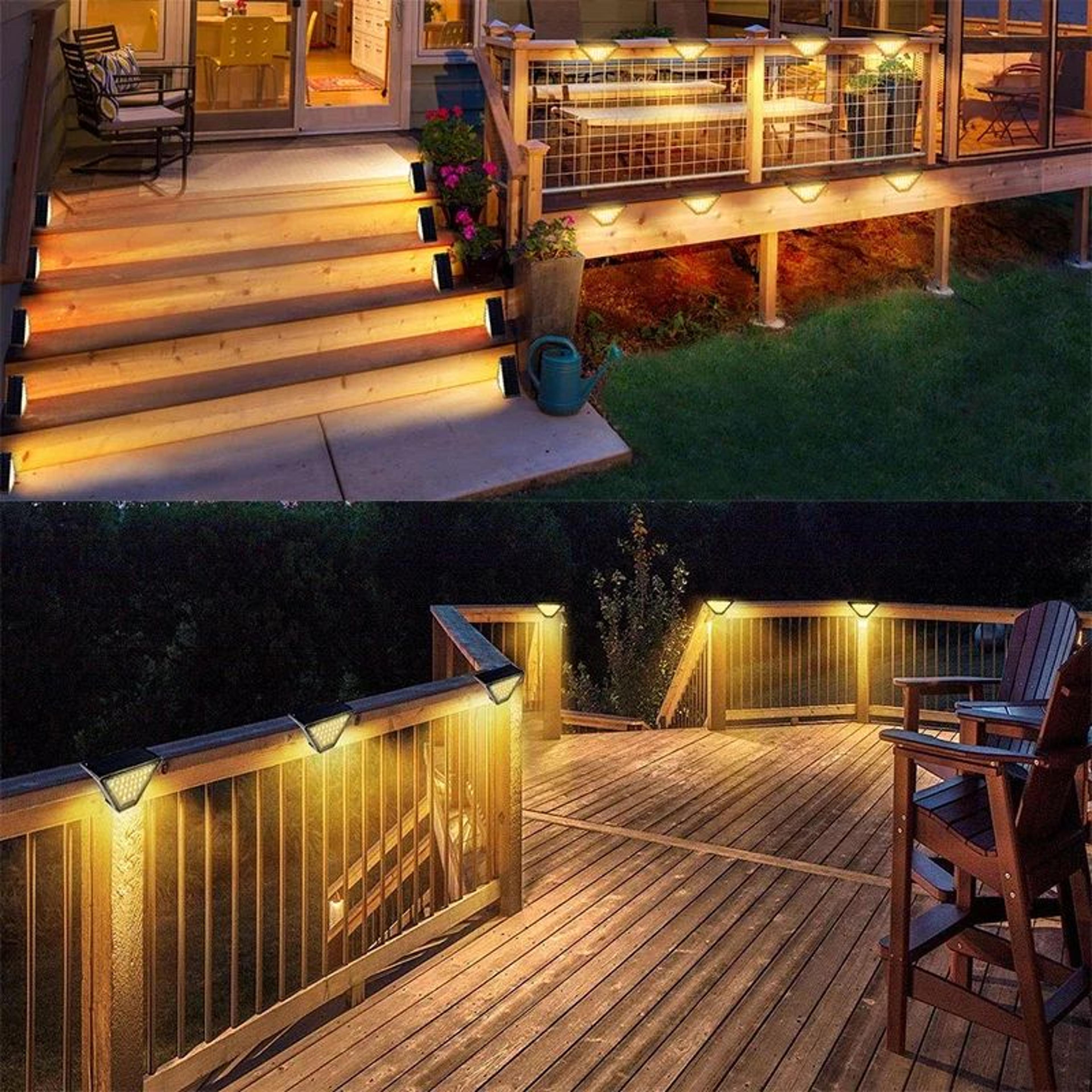 SolarGlow Waterproof Deck Step Lights 9
