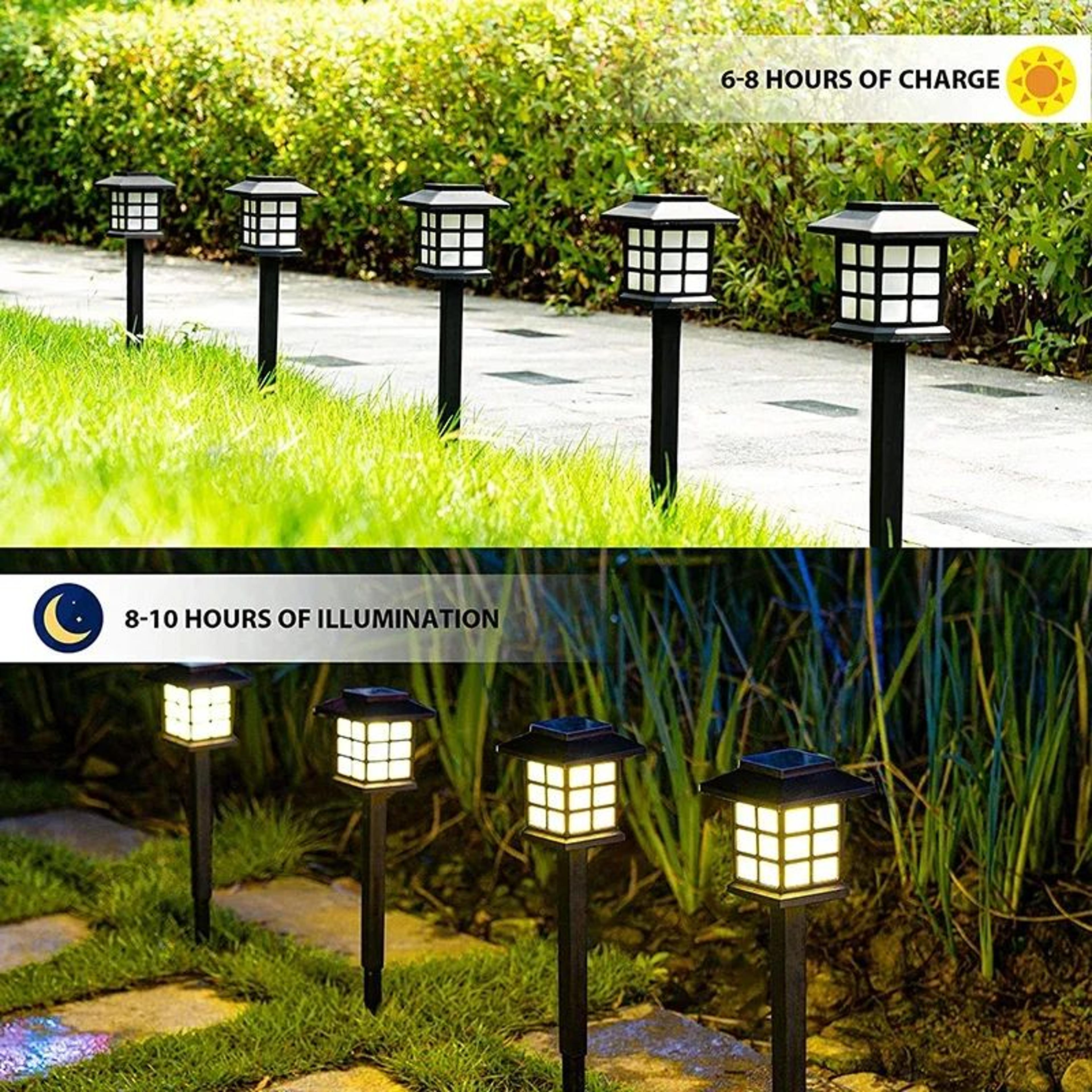 SolarGlow LED Outdoor Pathway Lights 8