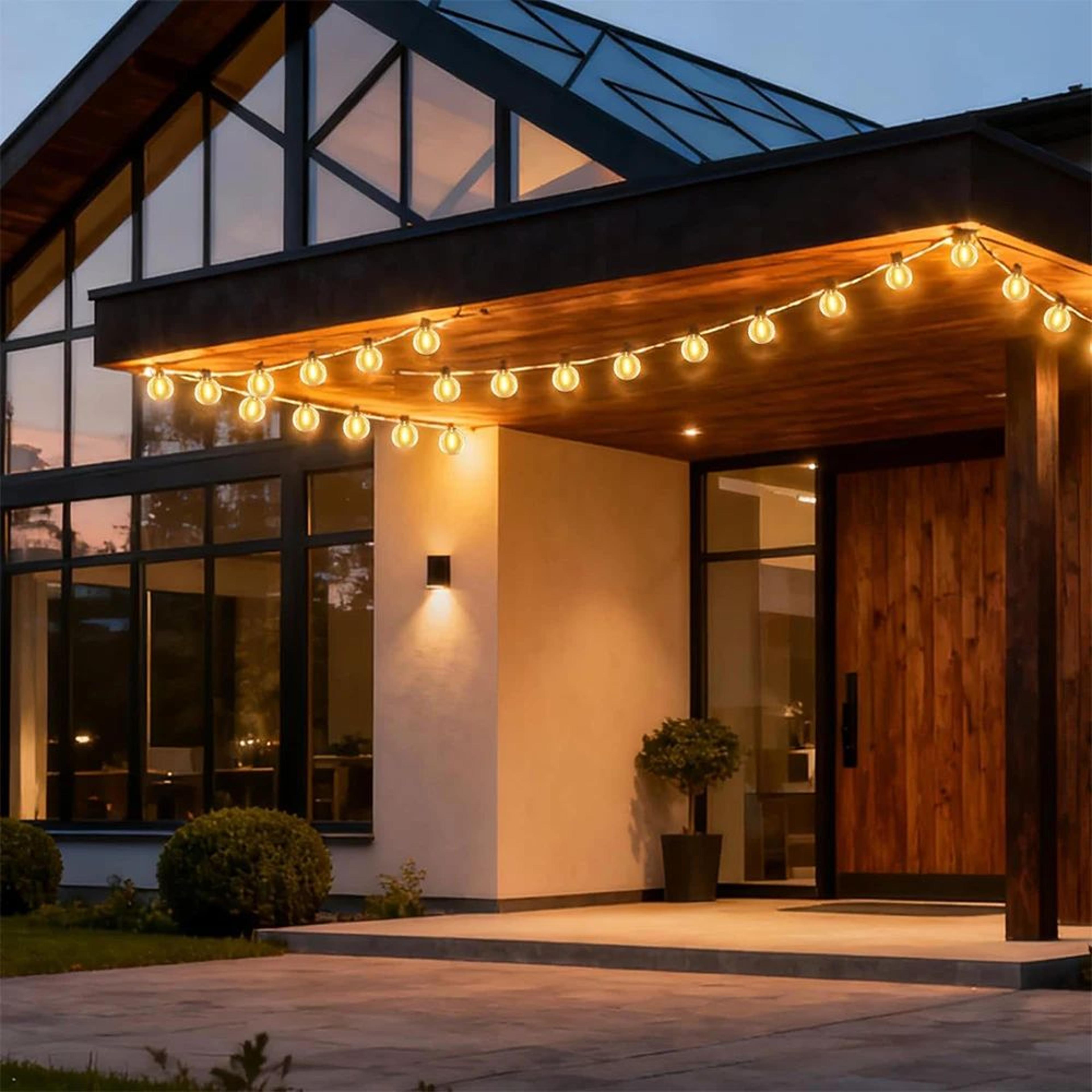 Outdoor Solar G40 LED String Lights 3