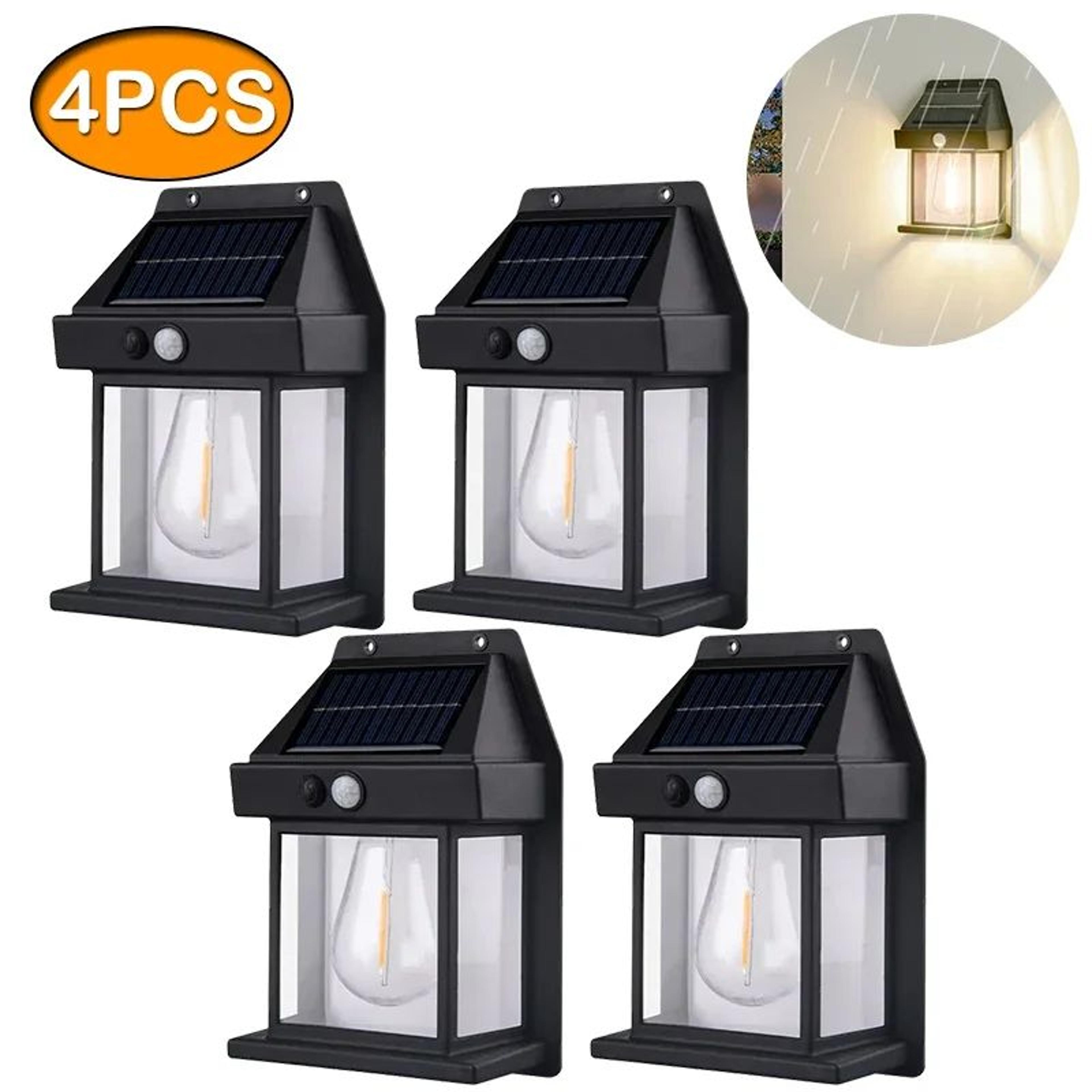 Solar Tungsten Motion Sensor Wall Lantern 9