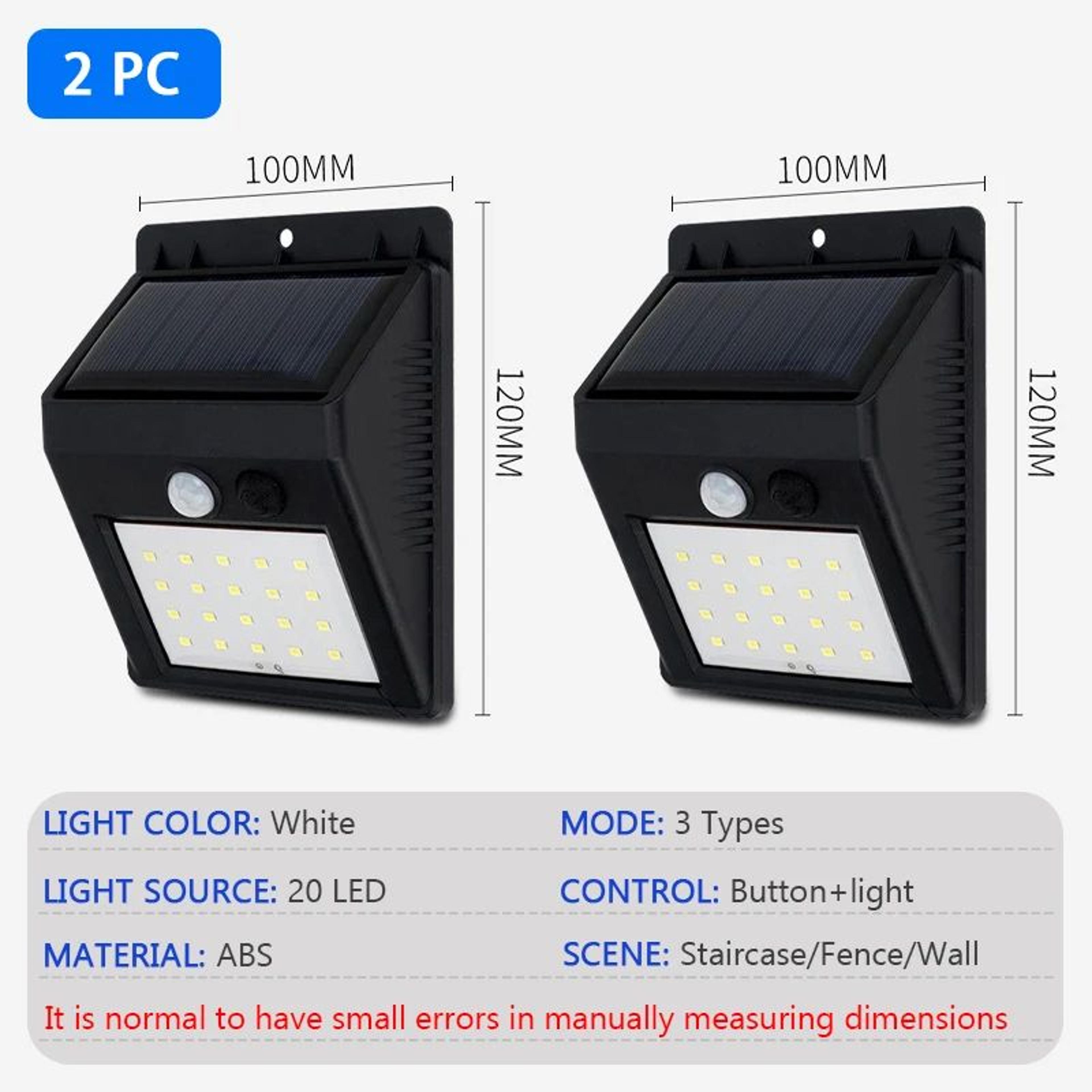 Modern Solar Motion Sensor Wall Light 6