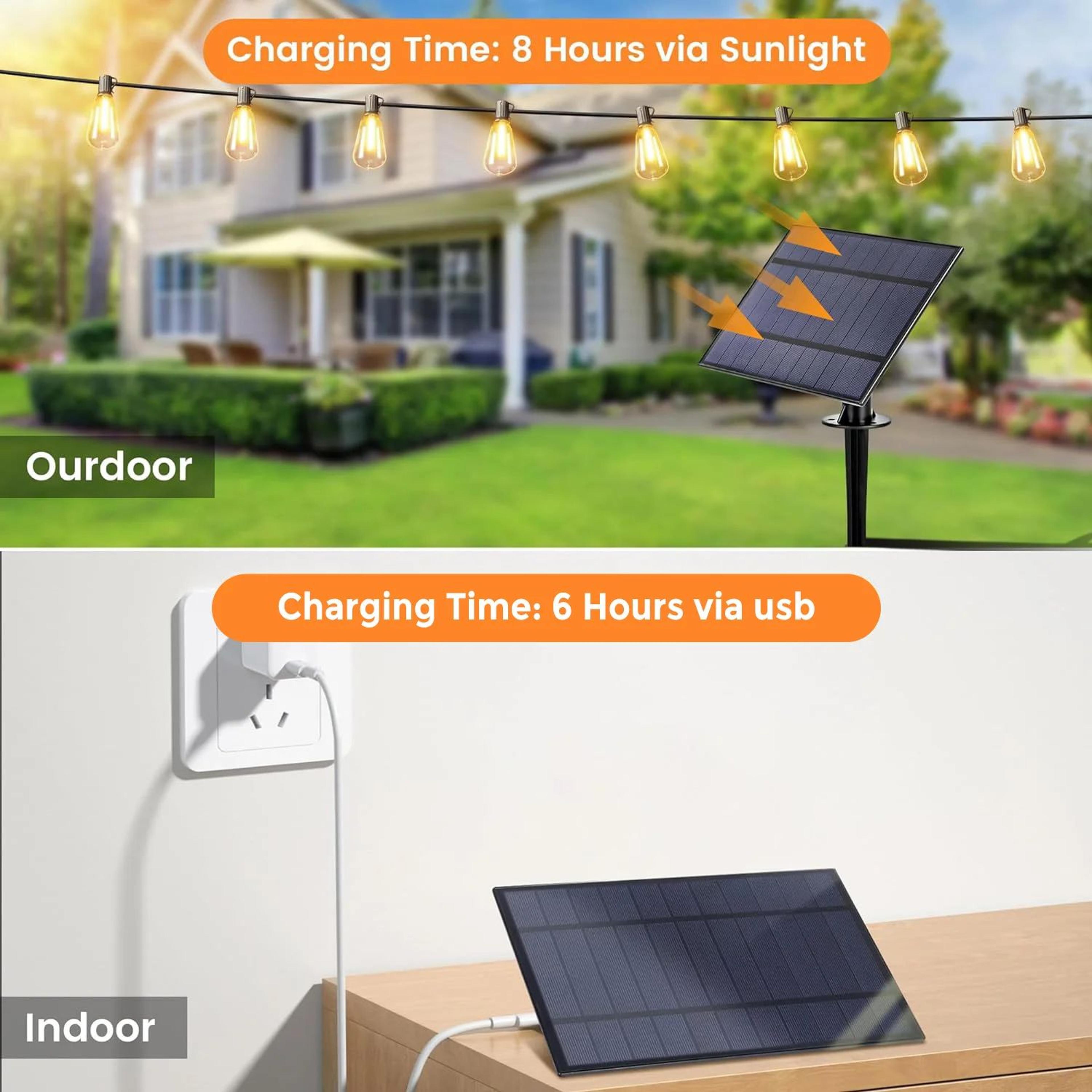 Solar G40 Patio String Lights 5
