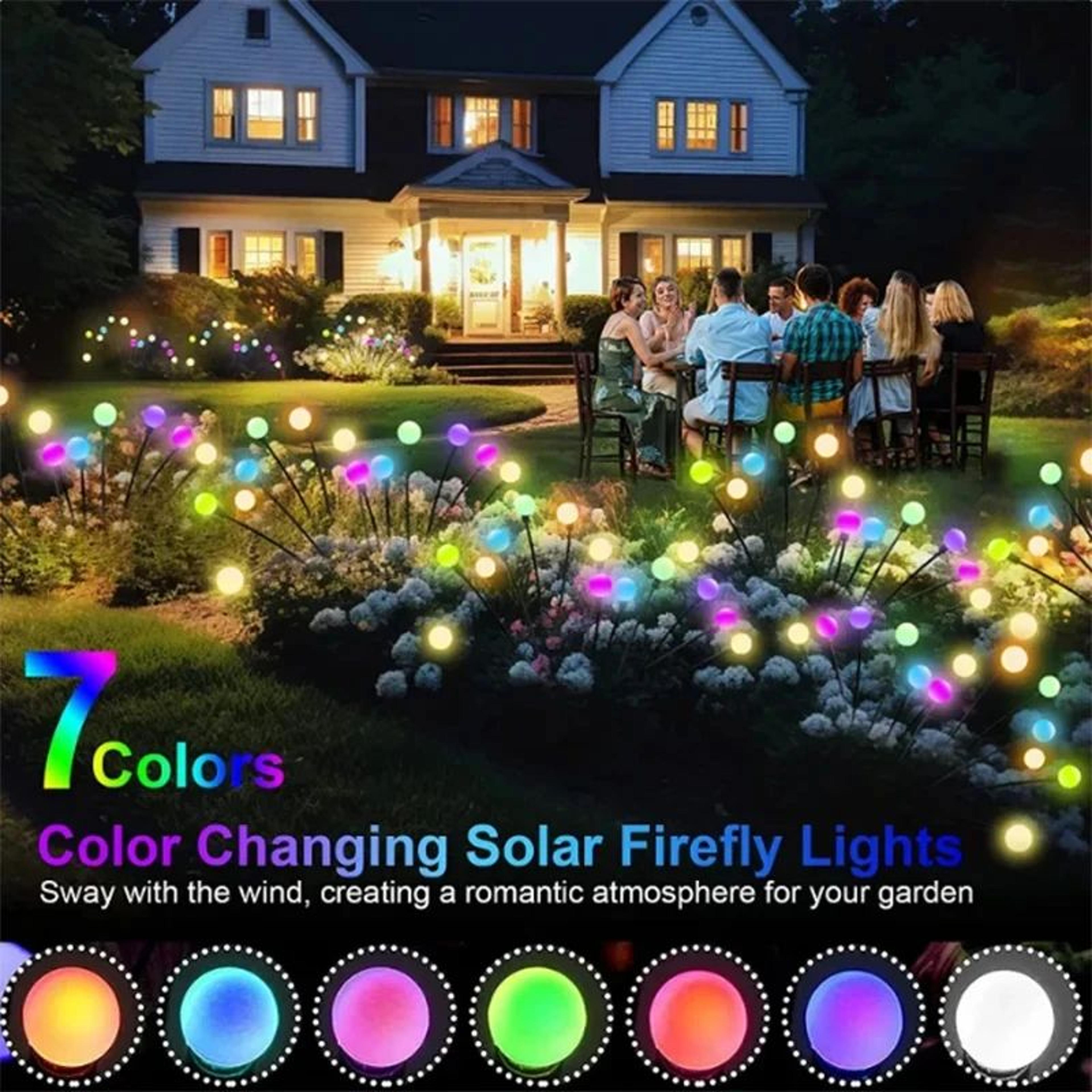 Solar Swaying Firefly Garden Lights 4