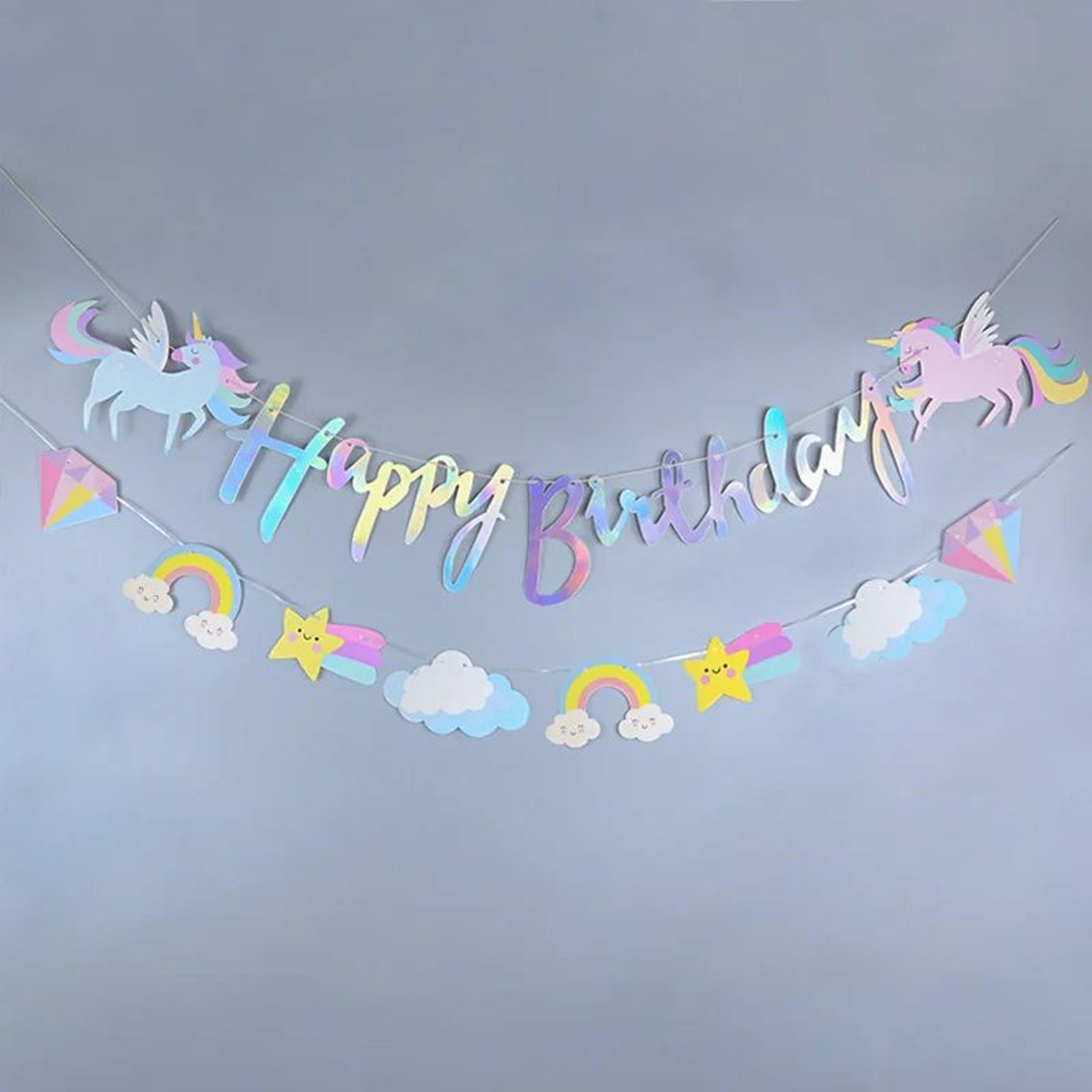 Magical Unicorn Party Decoration Set 4