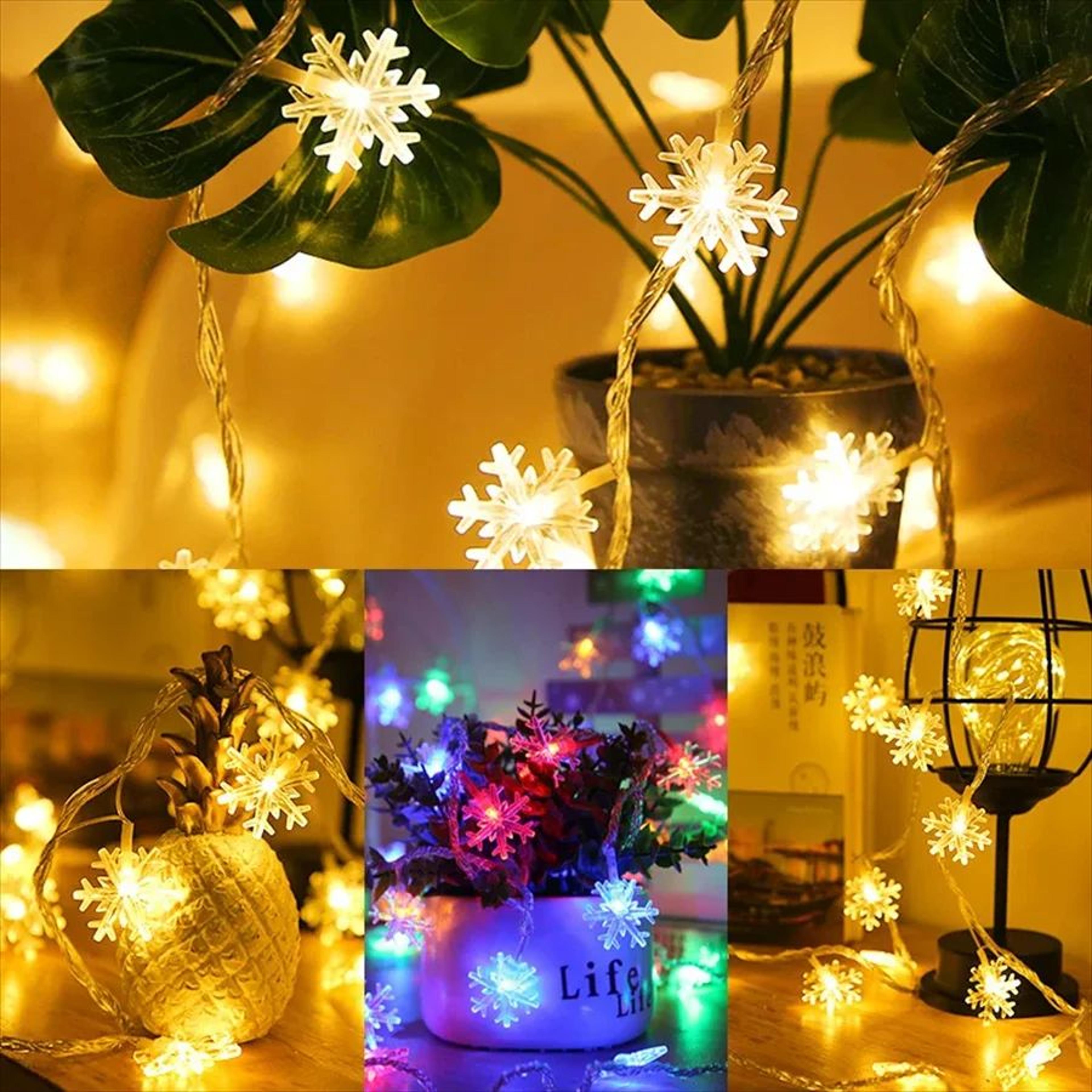 LED Snowflake Christmas String Fairy Lights 5