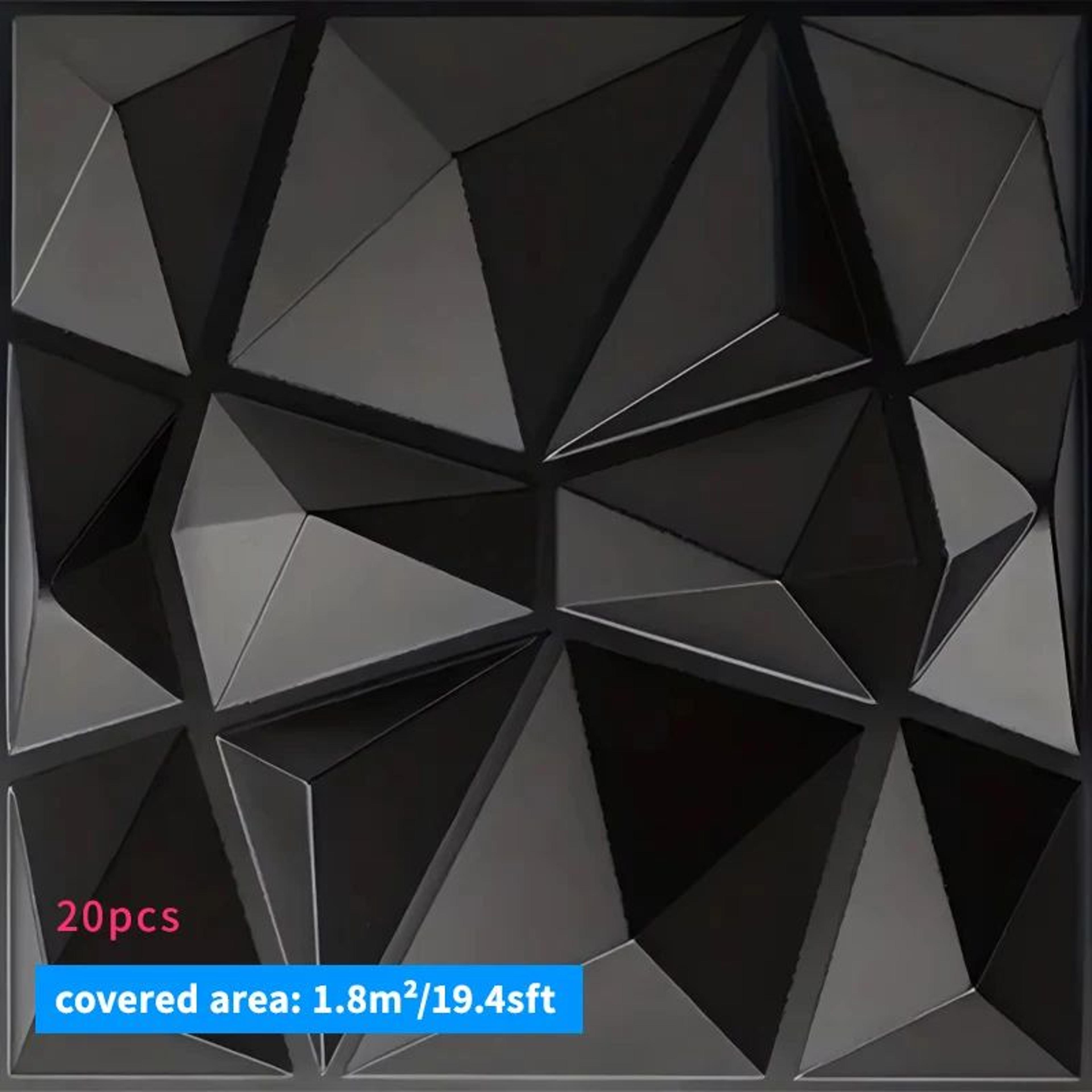 3D Decorative Wall Panel Tiles 20 Piece Set 7