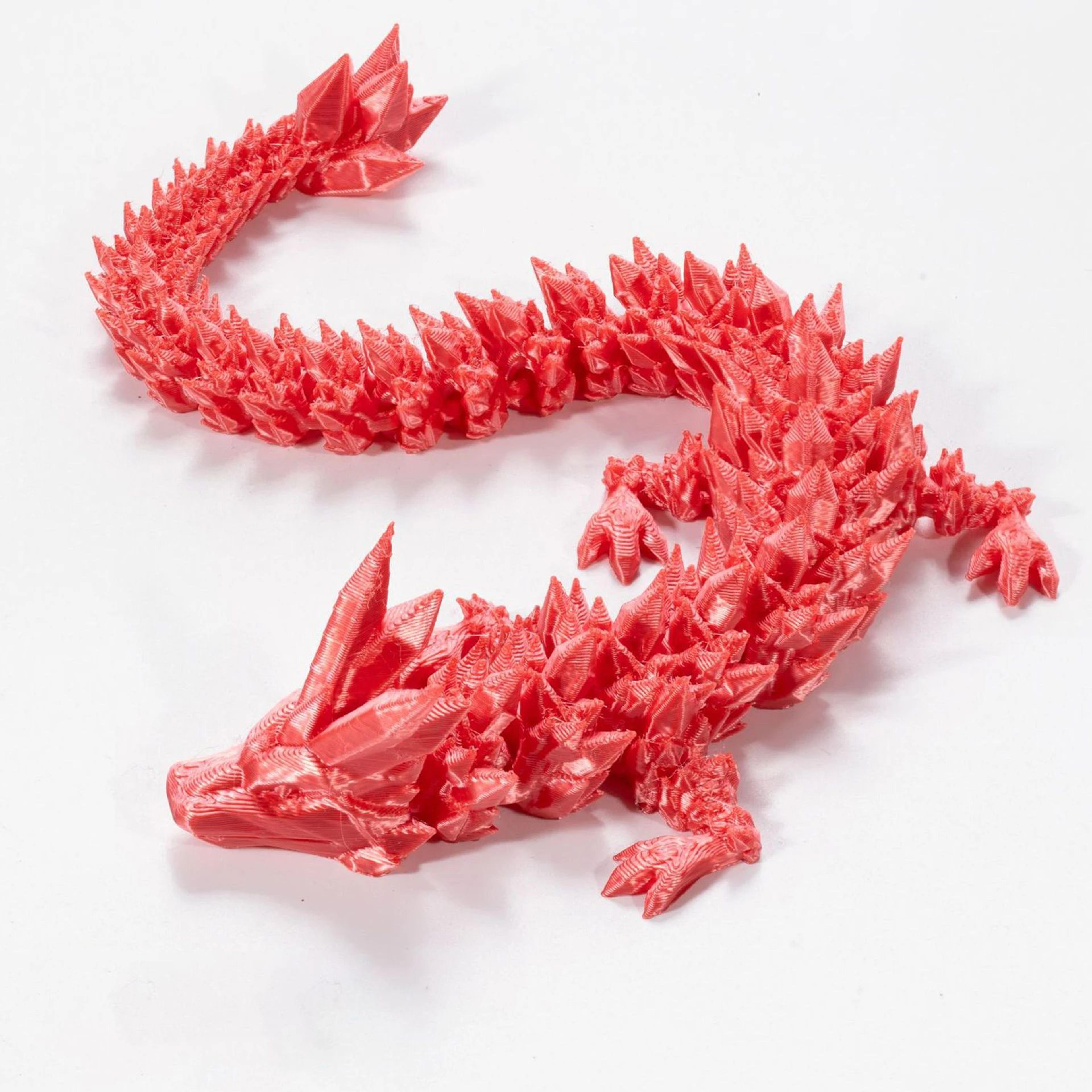 3D Printed Articulated Snake Figurine 16