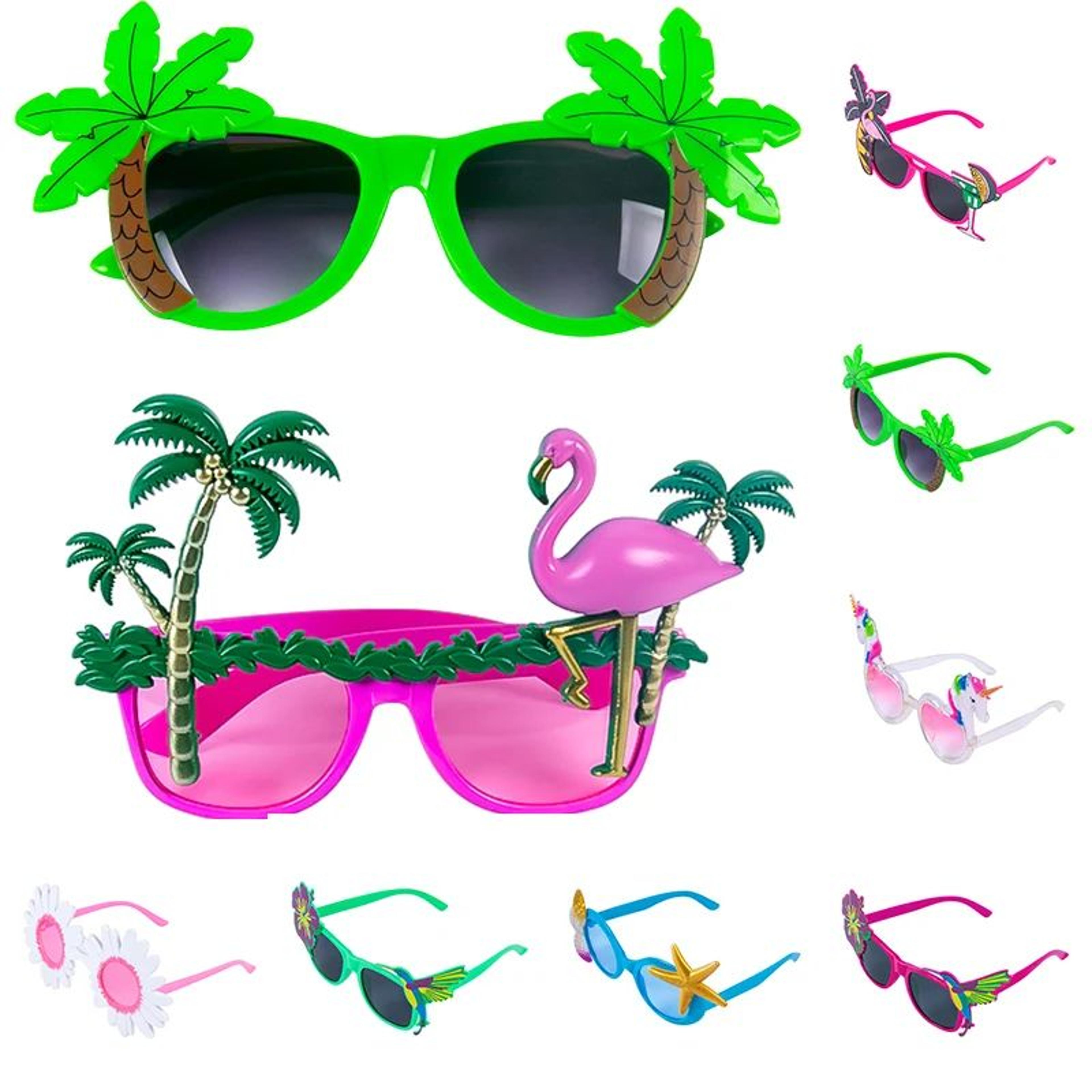 Hawaiian Tropical Party Novelty Glasses 1