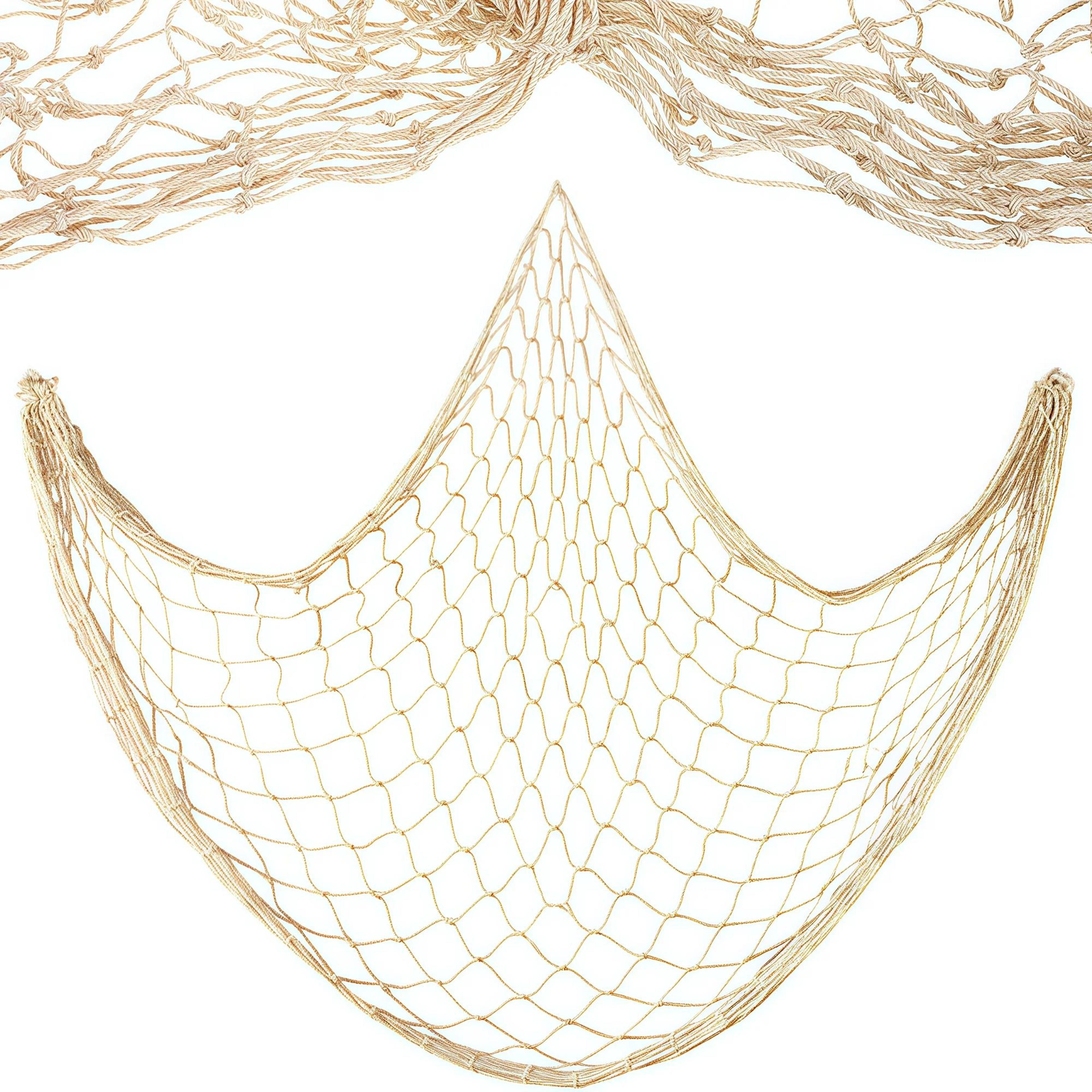 beach themed decorative fish net