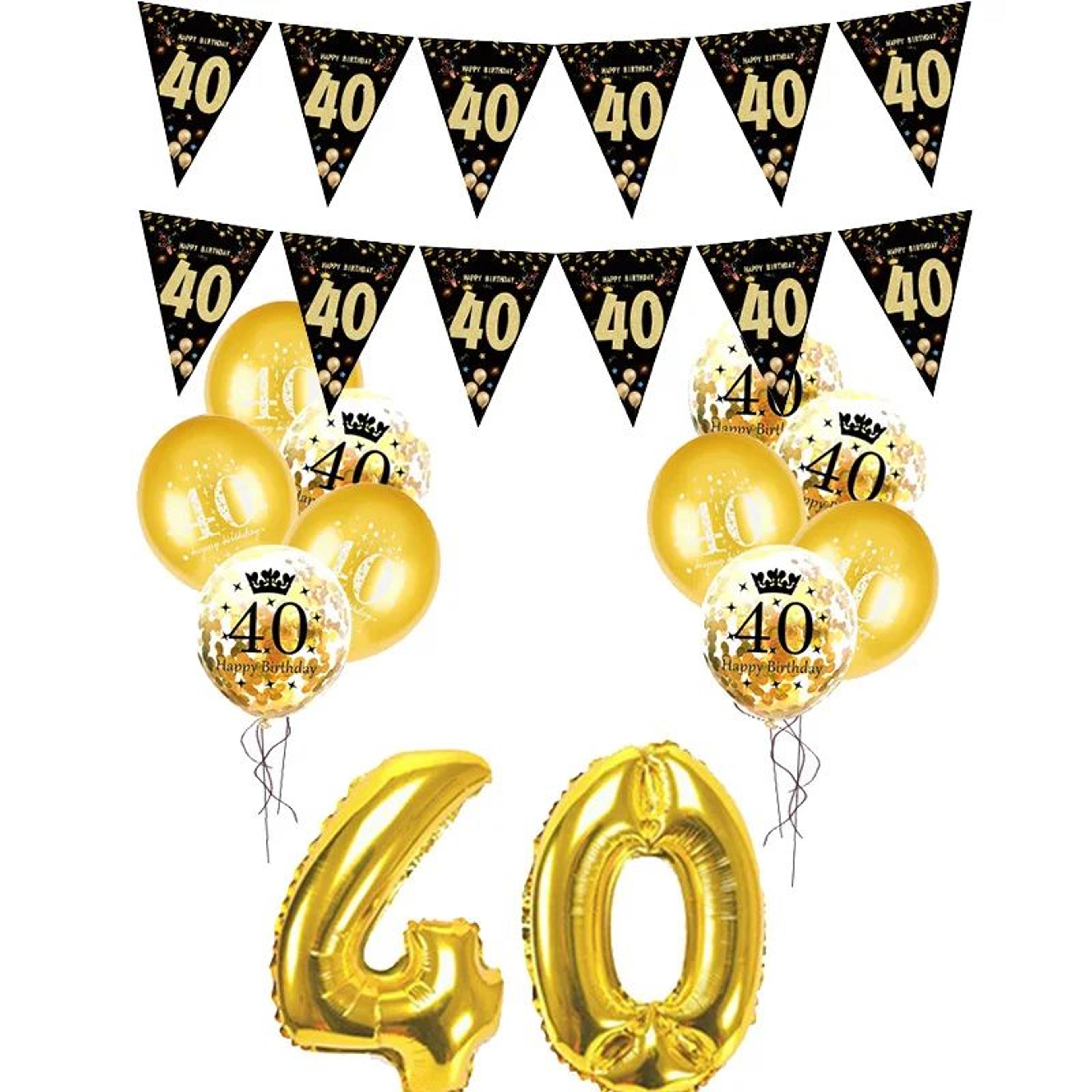 Milestone Birthday Number Balloon Banner Set 4