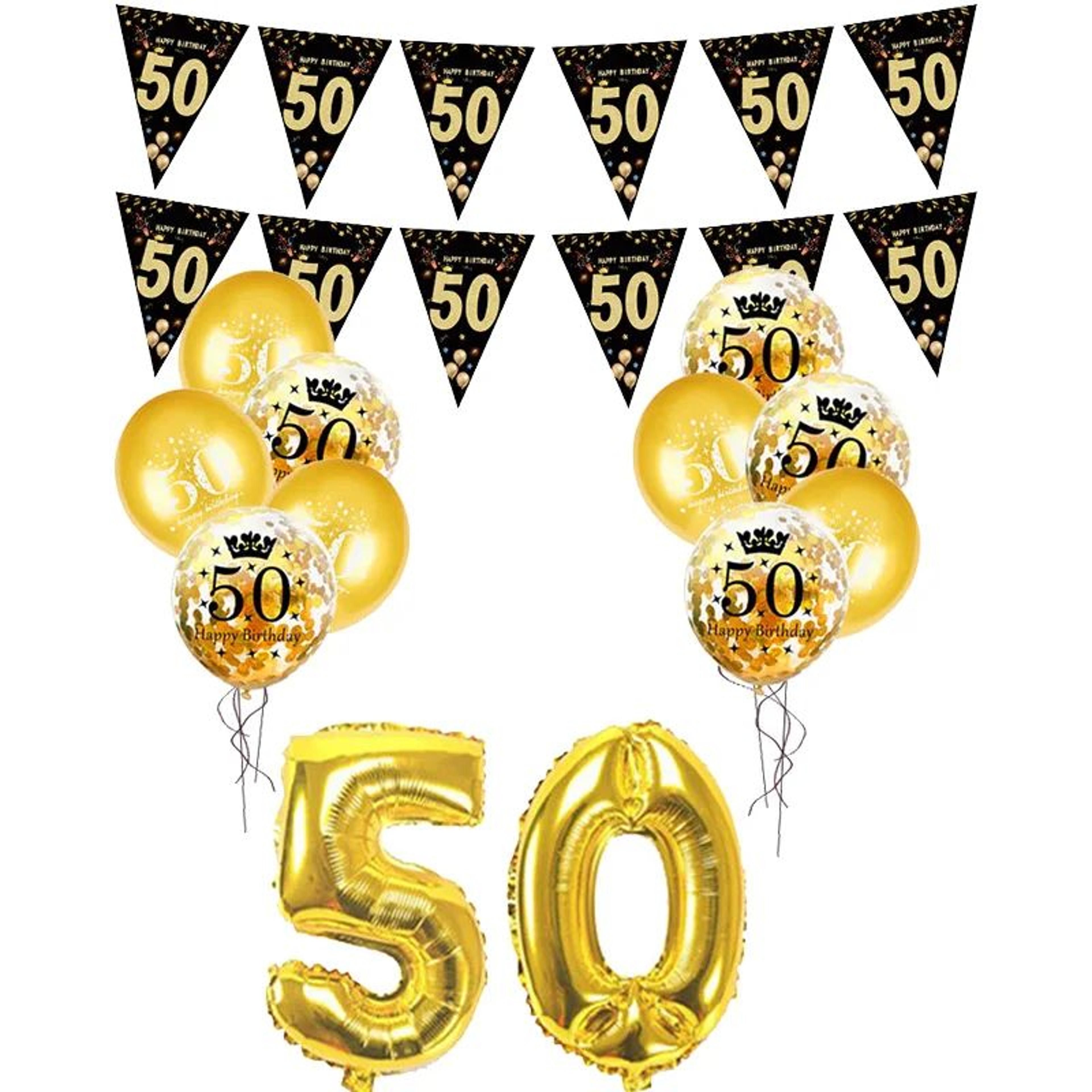 Milestone Birthday Number Balloon Banner Set 6