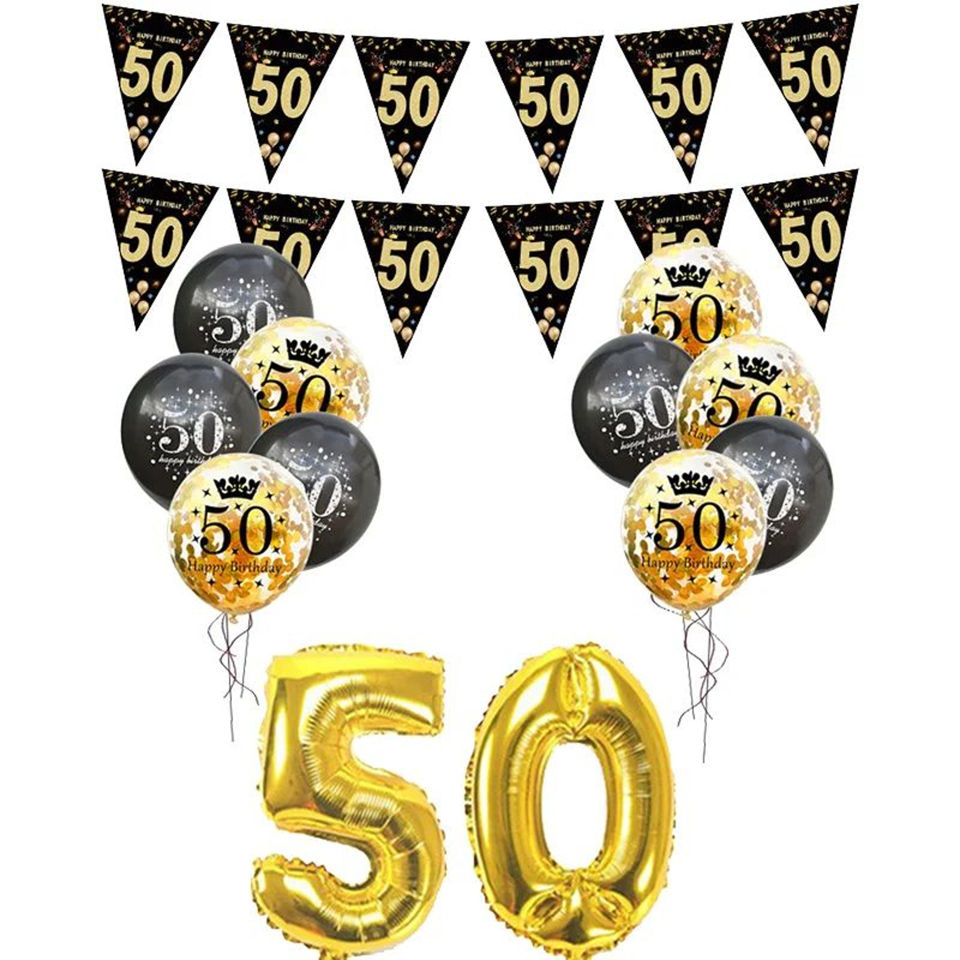 Milestone Birthday Number Balloon Banner Set 7