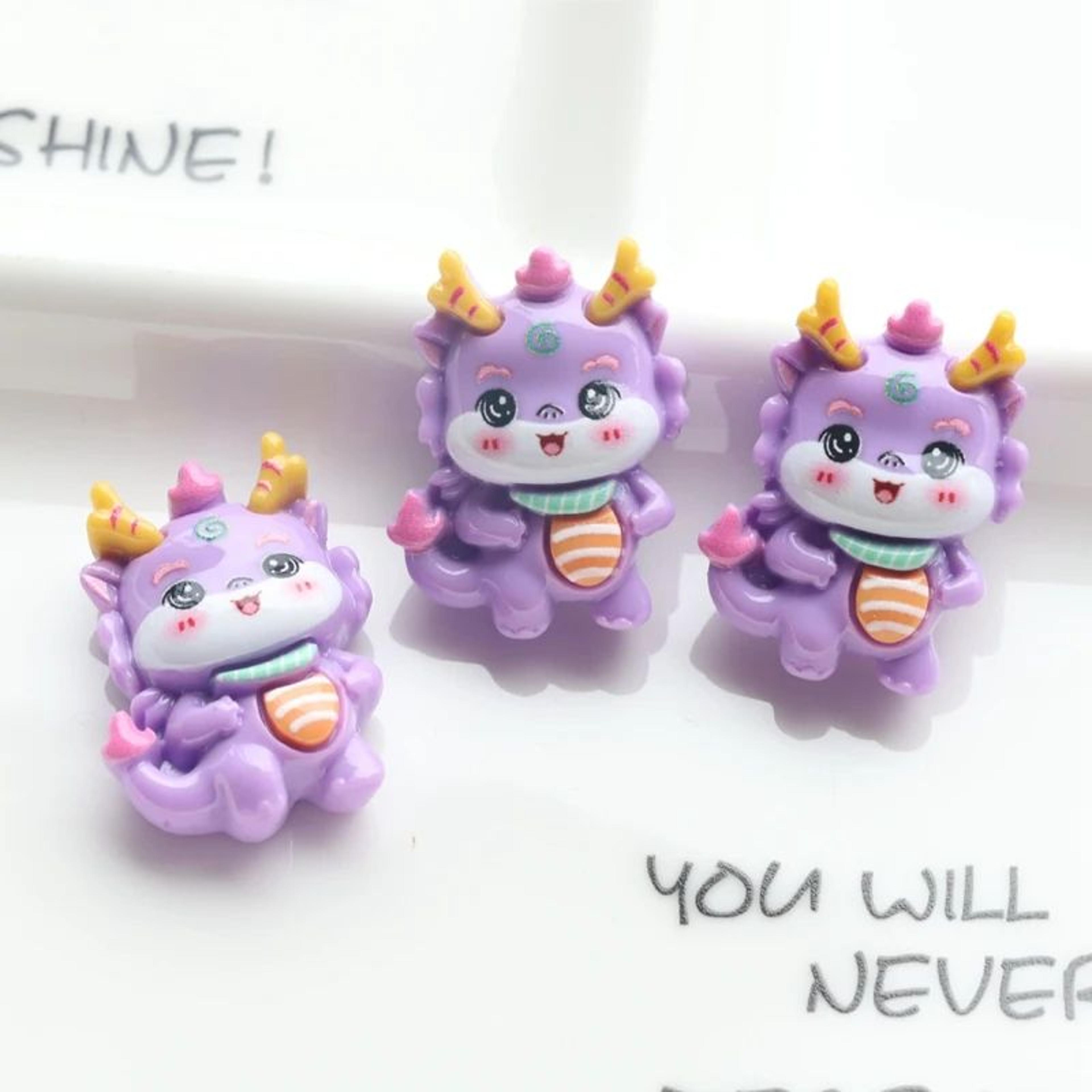 Mini Cartoon Dinosaur Resin Cabochons 10 Piece Set 6