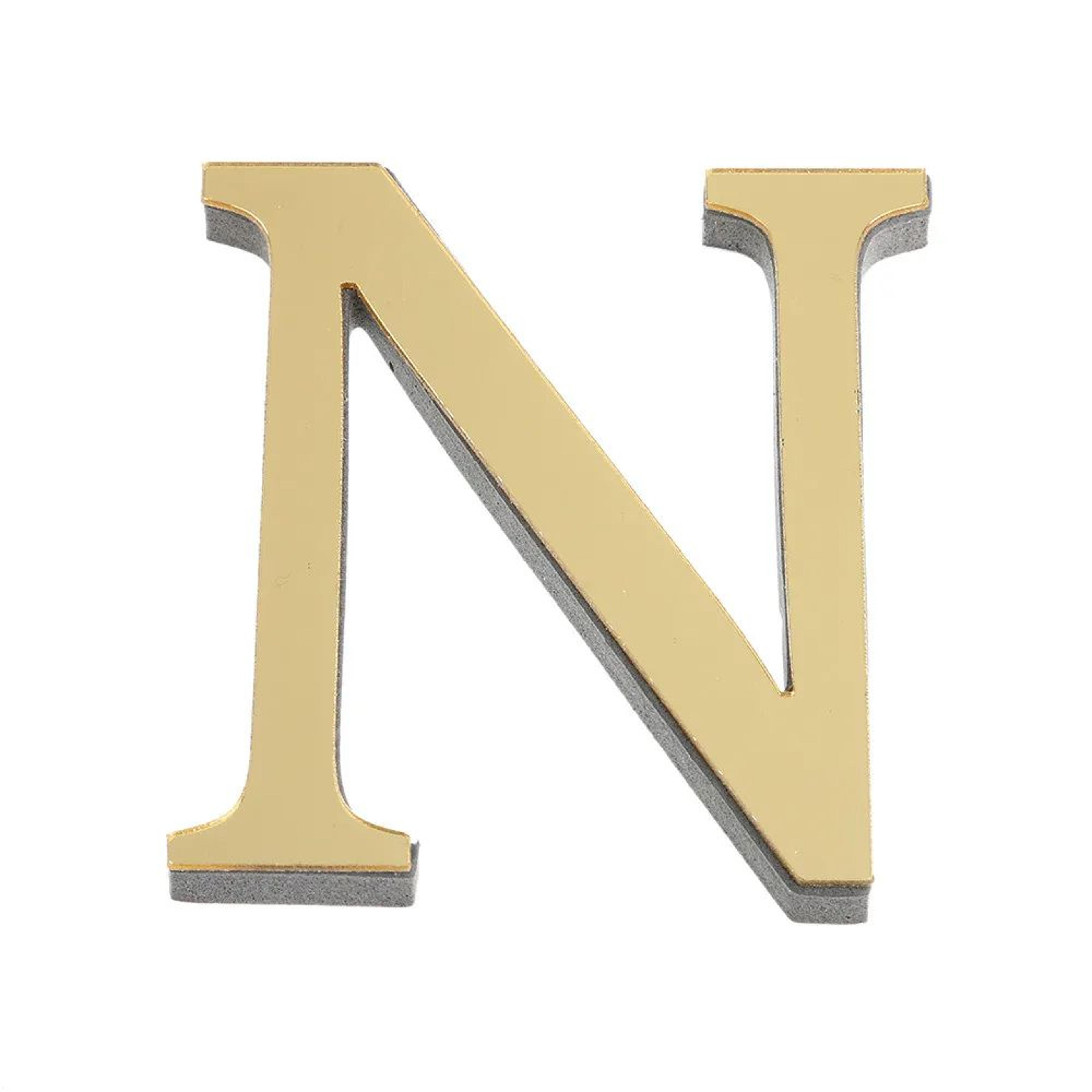 3D Mirror Alphabet Letter Wall Stickers 14