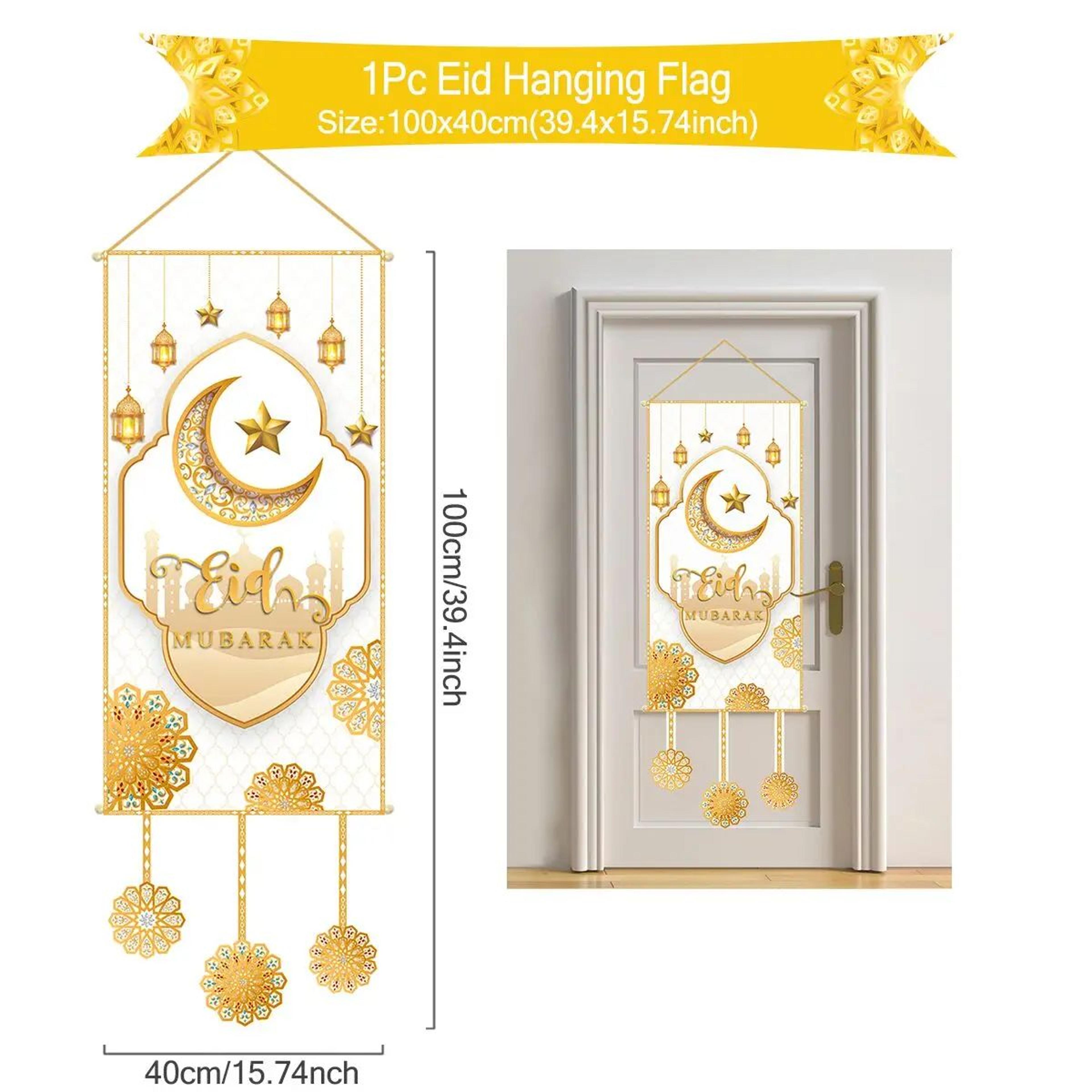 Ramadan Kareem Eid Mubarak Hanging Flag Decor 7