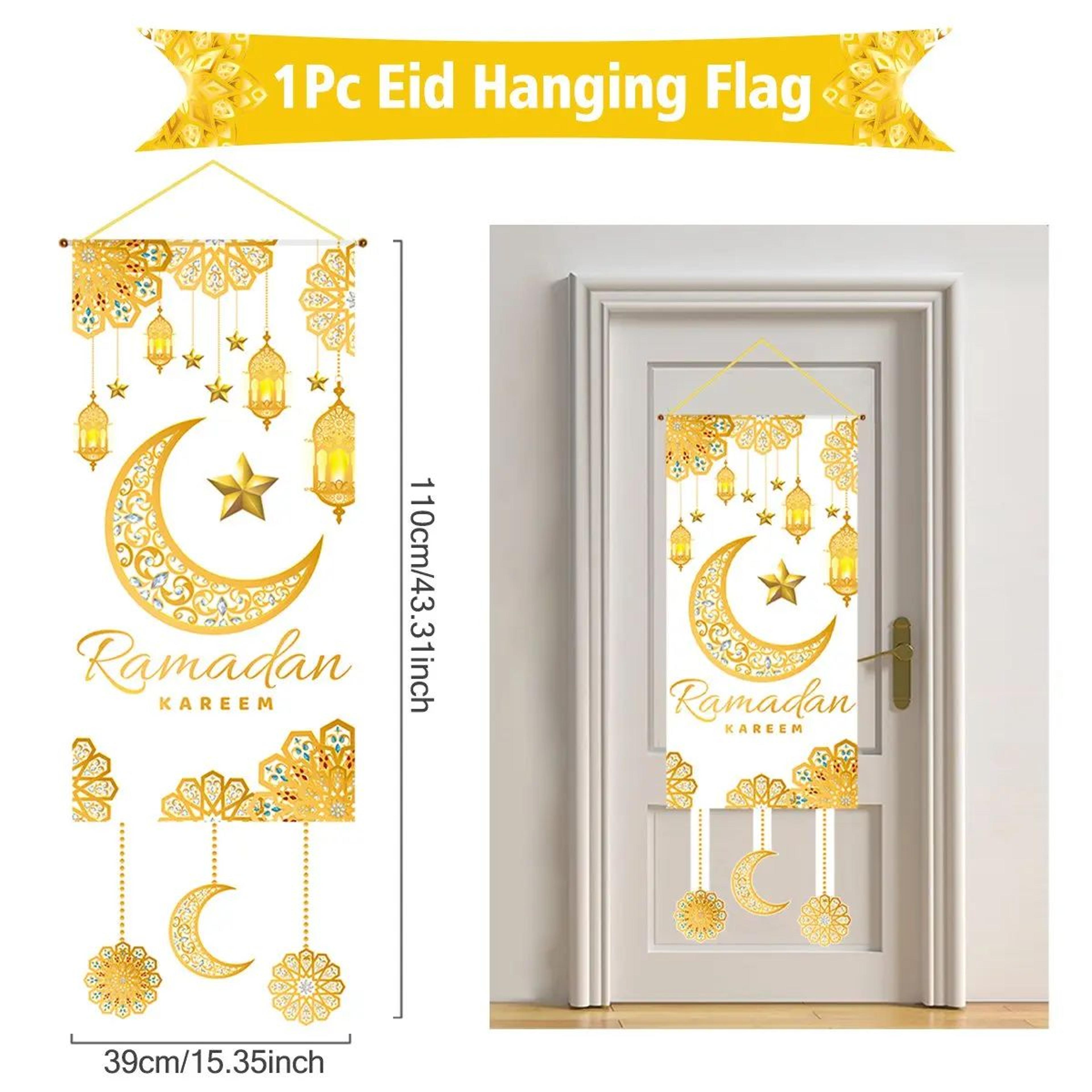 Ramadan Kareem Eid Mubarak Hanging Flag Decor 25