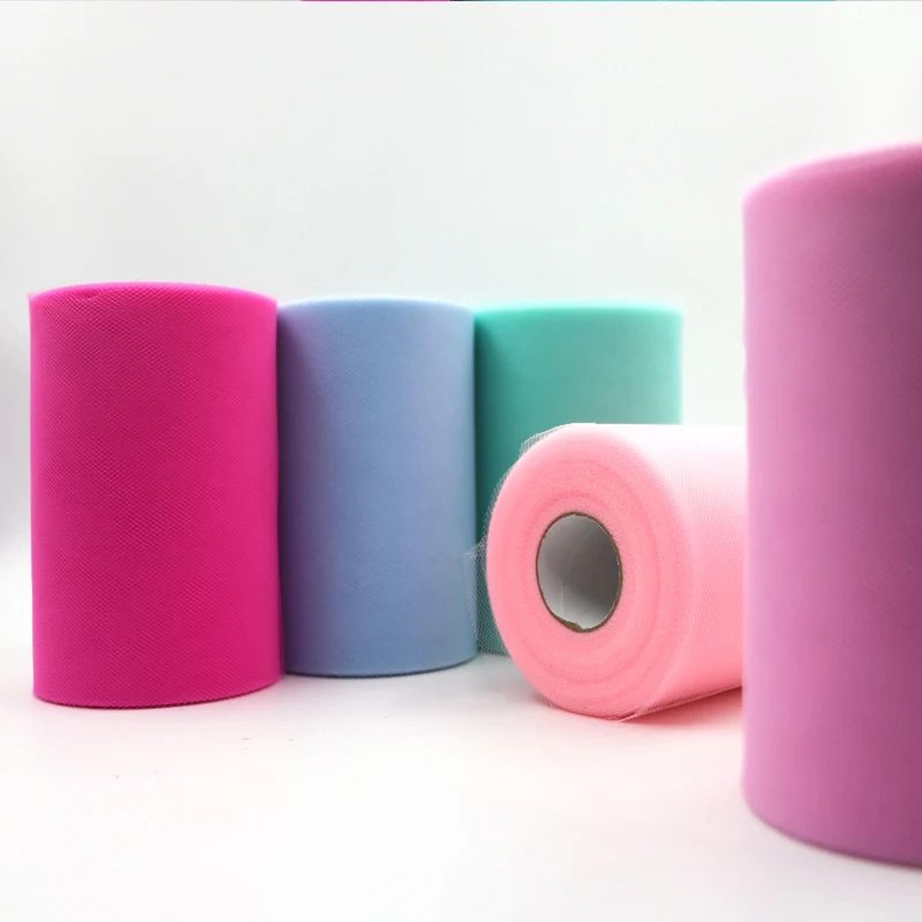 100 Yard Sheer Organza Tulle Fabric Roll 1