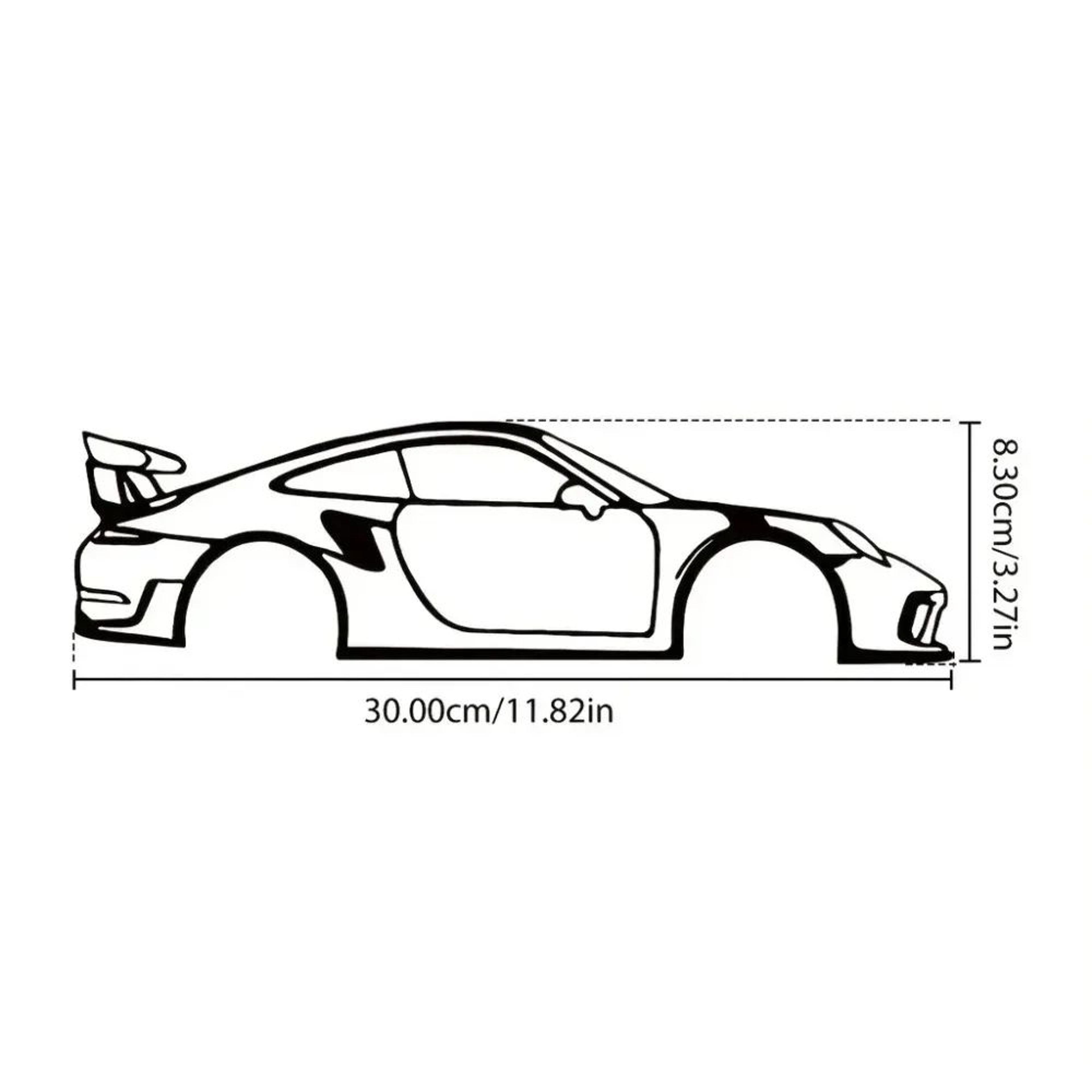Metal Racing Car Wall Art Decor 1