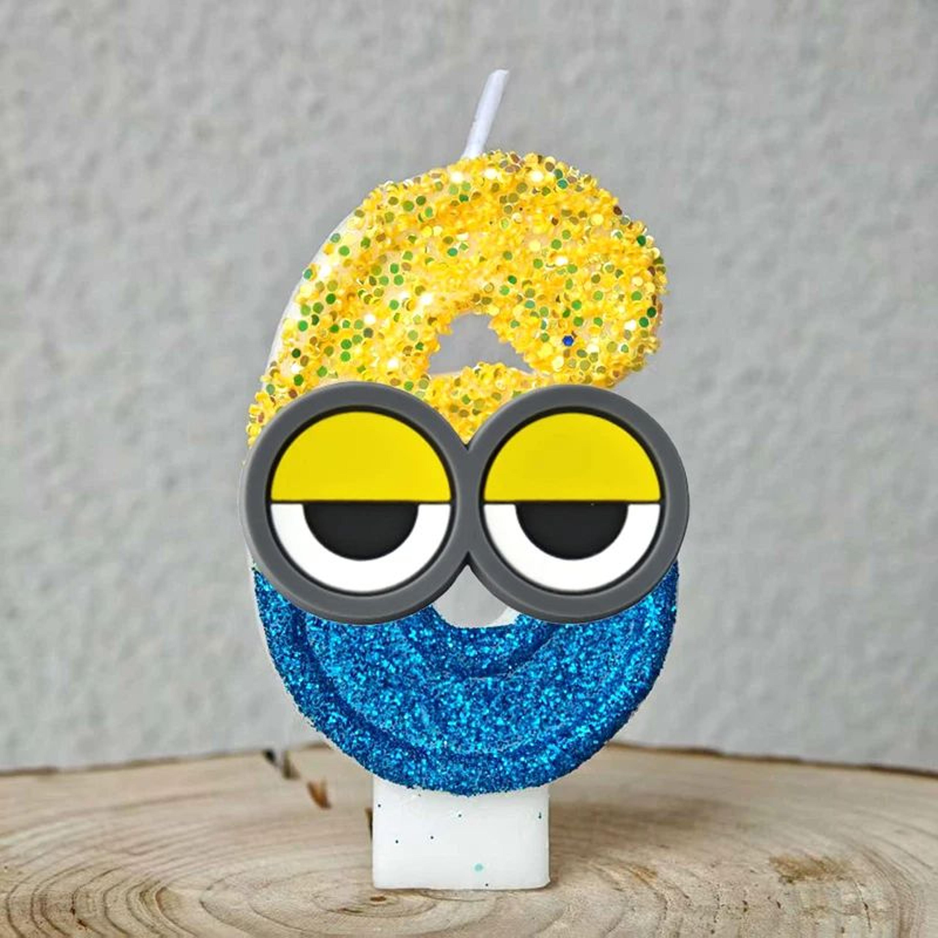 Cute Banana Man Number Birthday Candle 17
